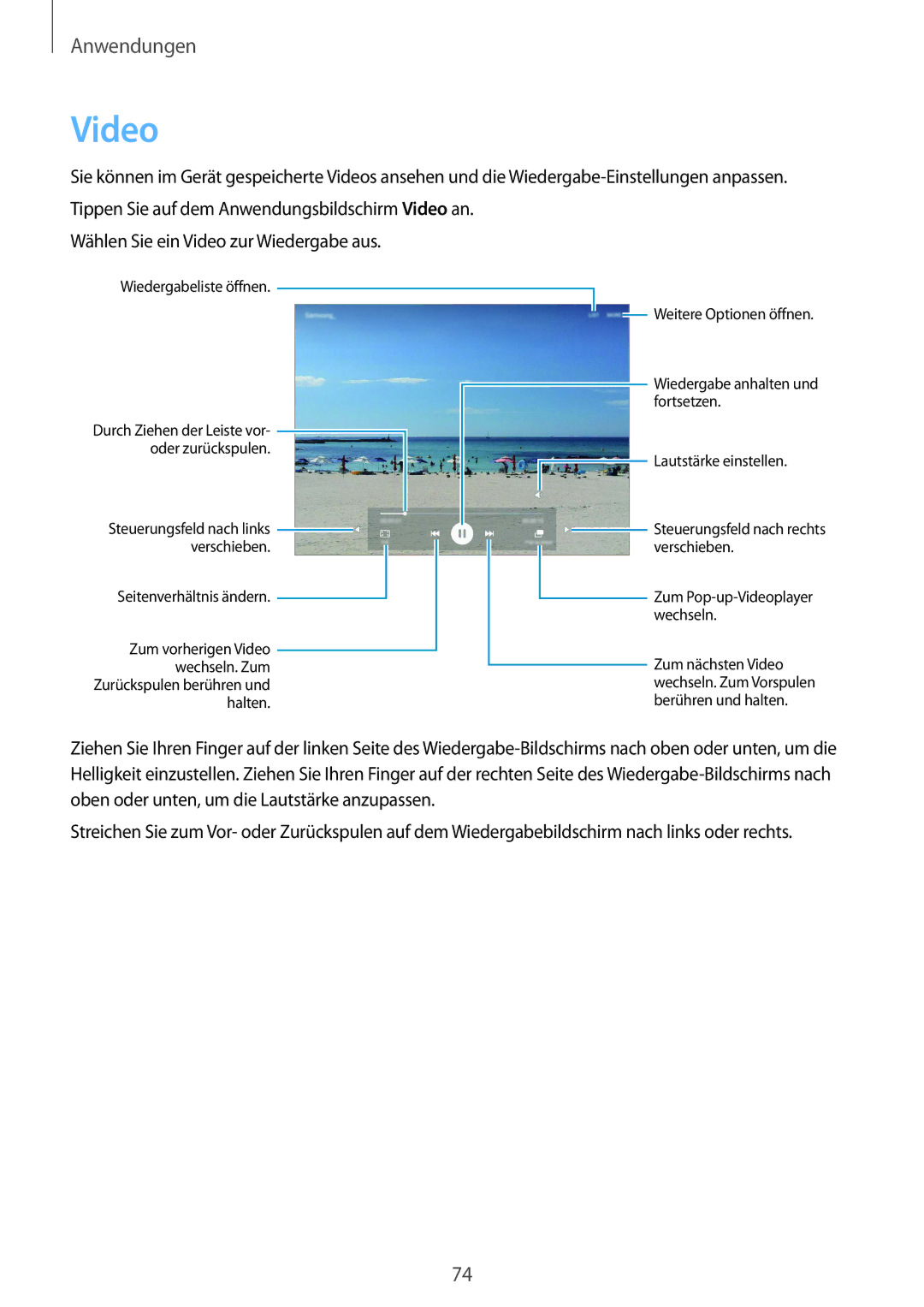 Samsung SM-T715NZKEDBT, SM-T715NZWEDBT manual Video 