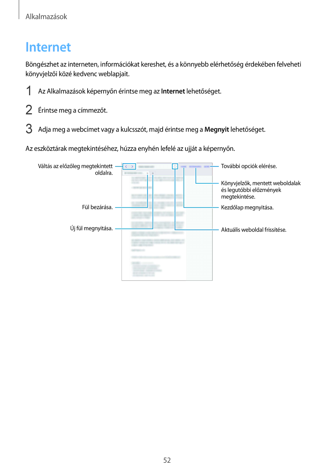 Samsung SM-T715NZKEXEH, SM-T715NZWEXEH manual Internet 