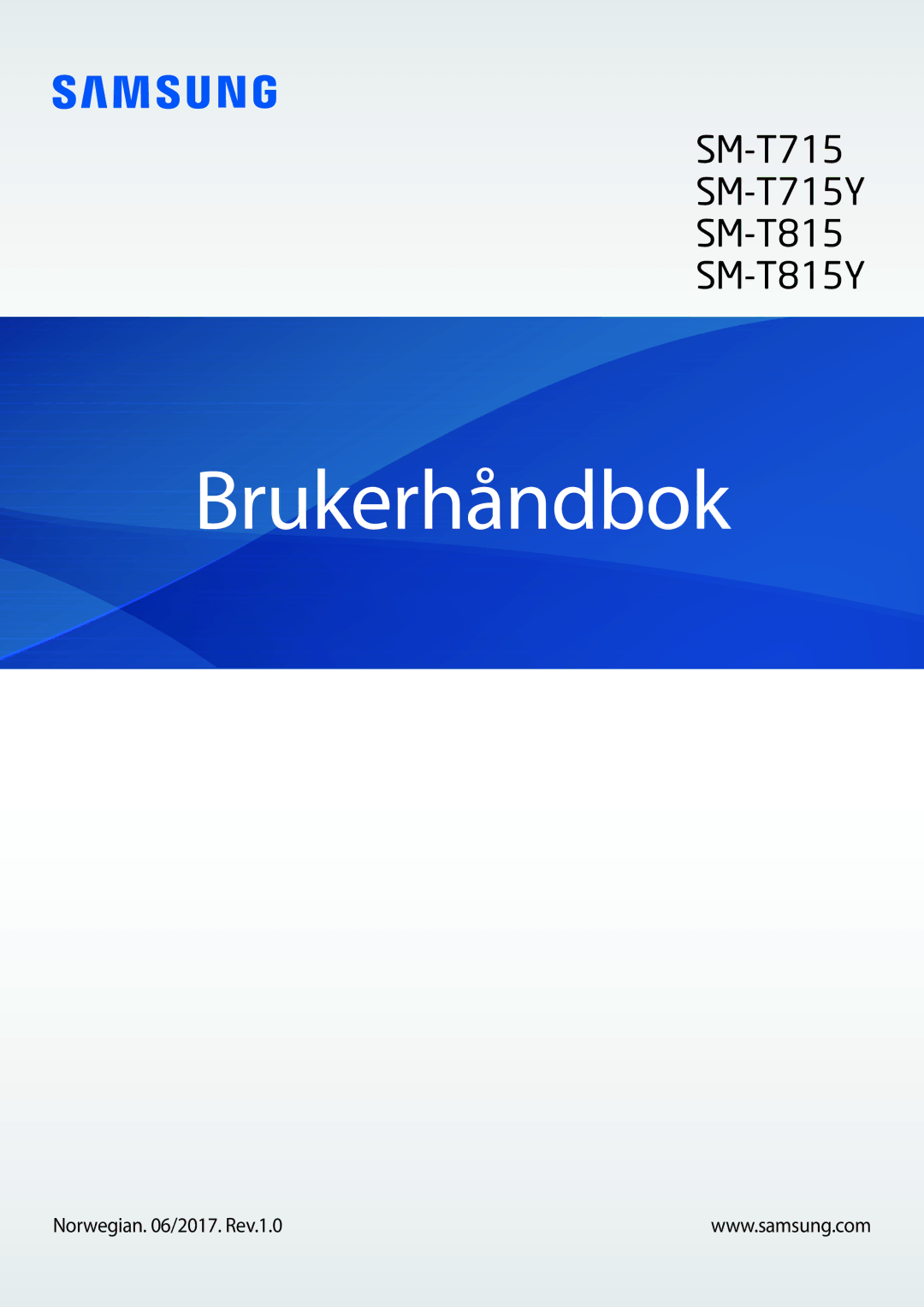 Samsung SM-T715NZWENEE manual Brukerhåndbok 