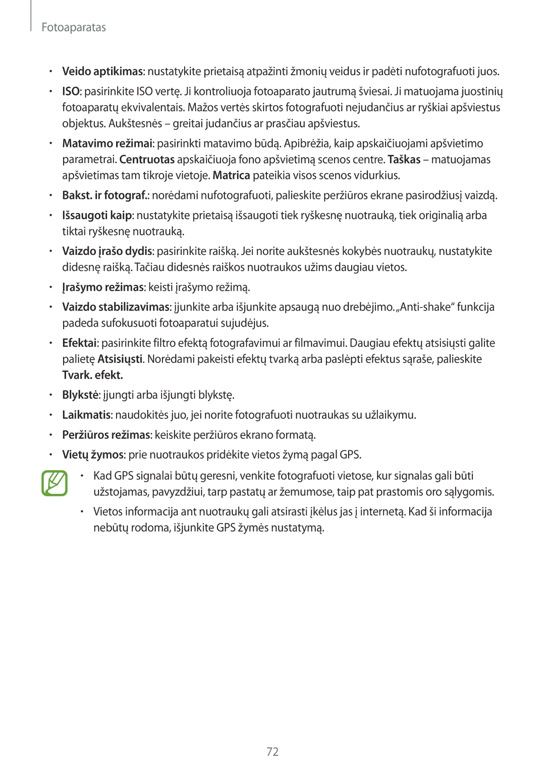 Samsung SM-T800NTSASEB, SM-T800NZWASEB, SM-T800NHAASEB manual Tvark. efekt 