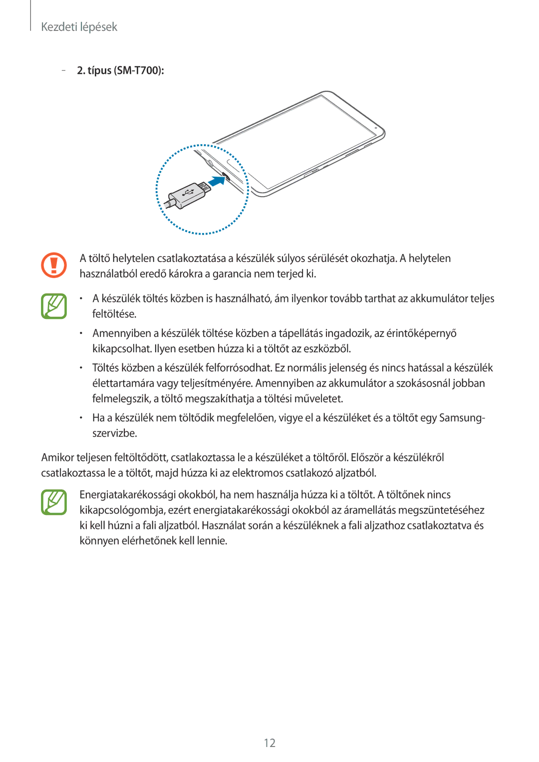 Samsung SM-T800NHAAAUT, SM-T800NZWAEUR, SM-T800NTSAATO, SM-T800NHAAATO, SM-T800NTSAXEO, SM-T800NTSAEUR manual Típus SM-T700 