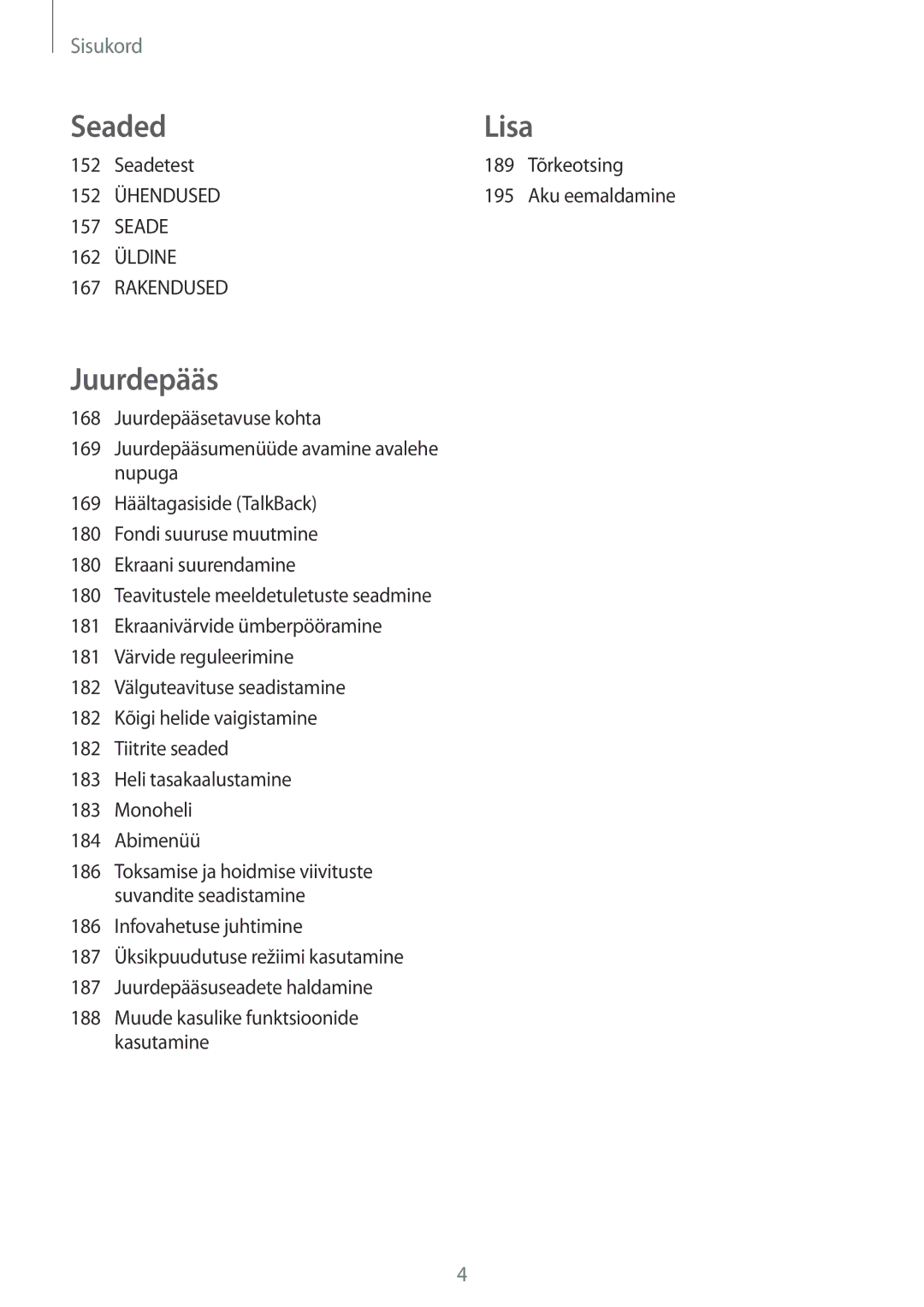 Samsung SM-T805NTSASEB, SM-T805NZWASEB, SM-T805NHAASEB manual SeadedLisa 