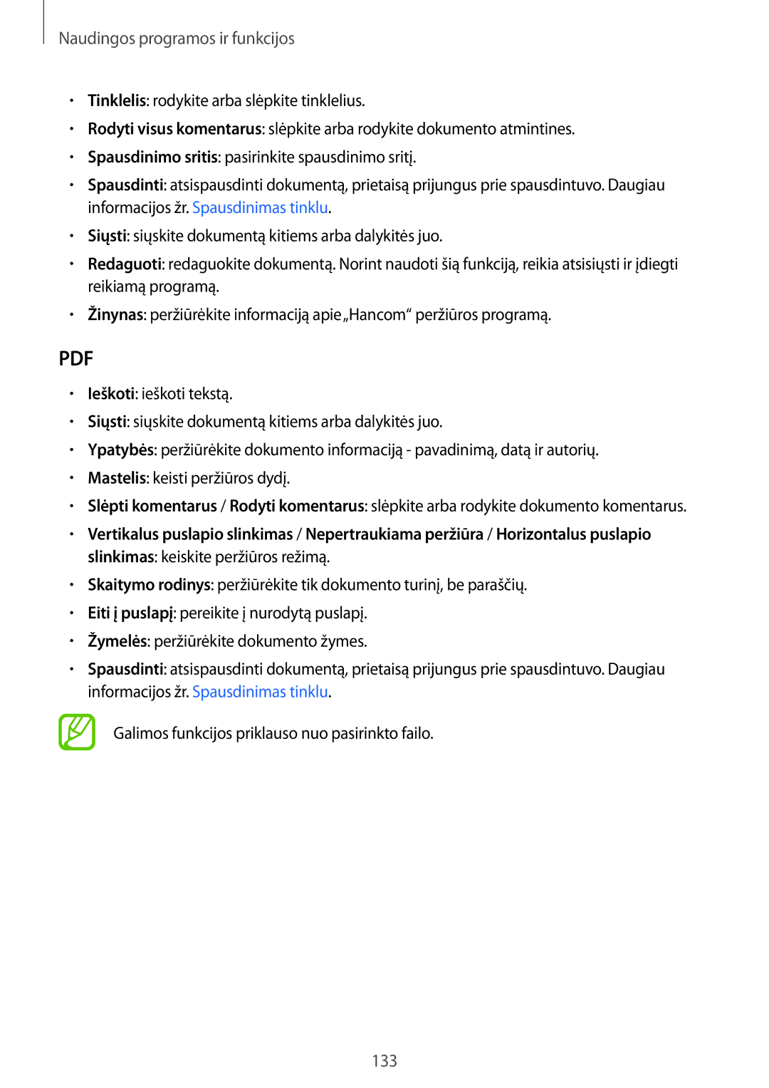 Samsung SM-T805NTSASEB, SM-T805NZWASEB, SM-T805NHAASEB manual 133 