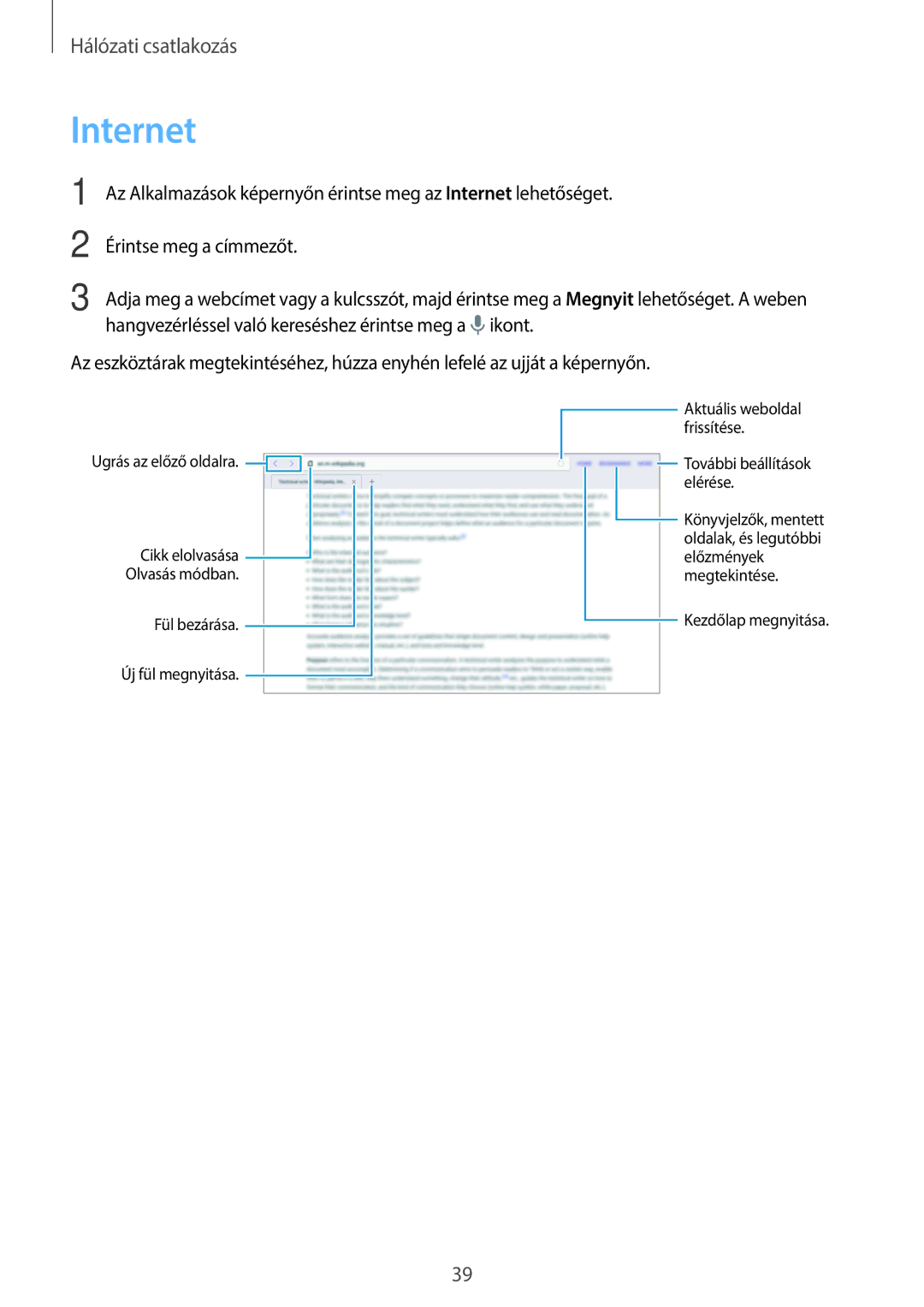 Samsung SM-T805NZWAXEH manual Internet 