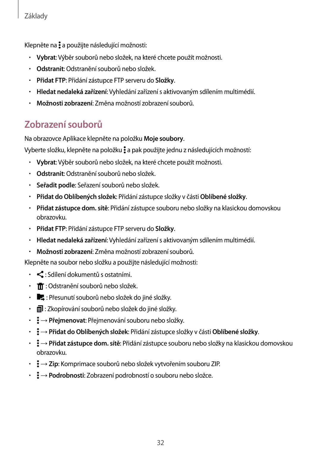 Samsung SM-T805NZWAXEO, SM-T805NZWAATO, SM-T805NTSAATO, SM-T805NZWAEUR, SM-T805NTSAXEH, SM-T805NTSASWC manual Zobrazení souborů 