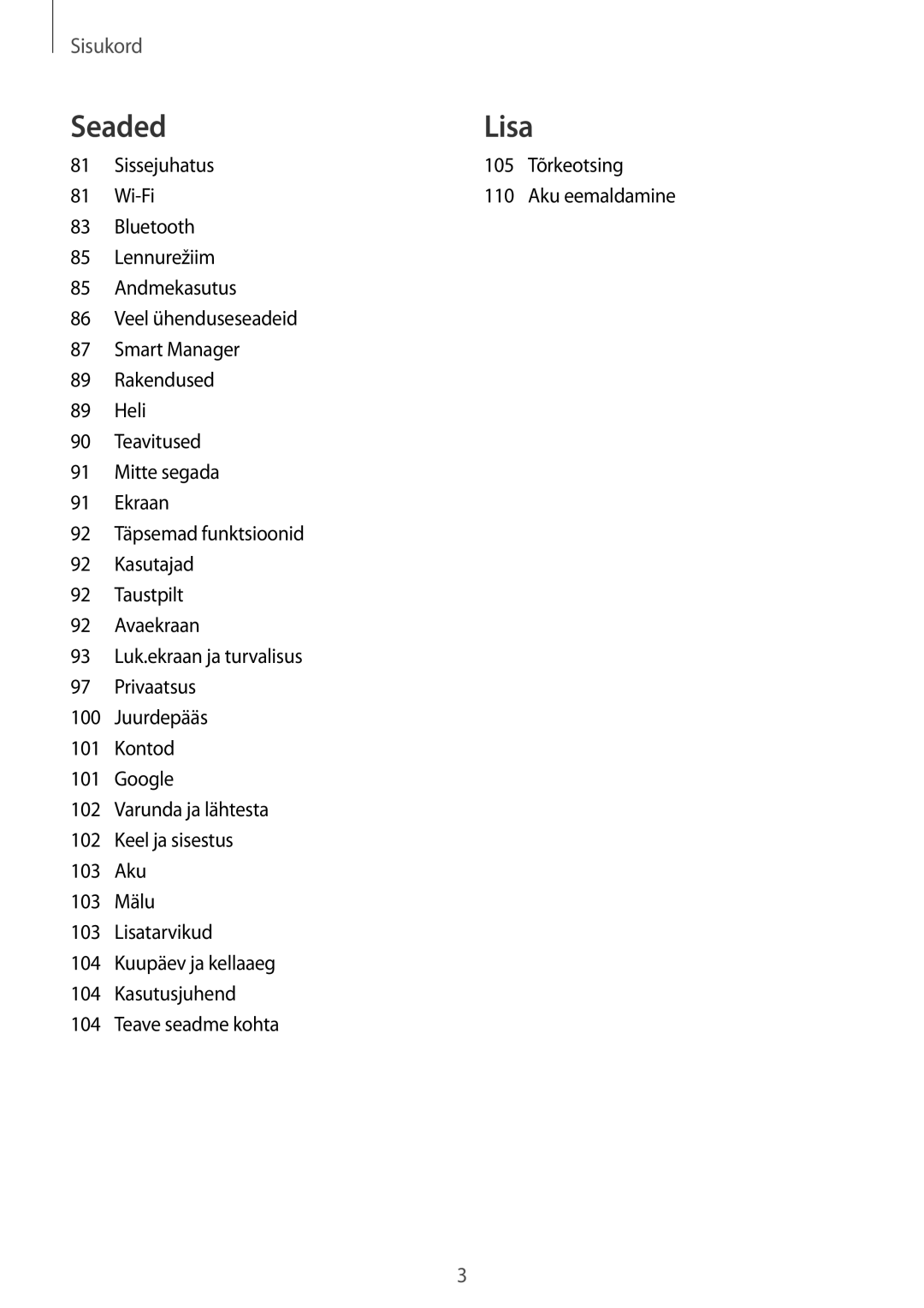 Samsung SM-T810NZKESEB, SM-T810NZWESEB, SM-T810NZDESEB manual SeadedLisa 