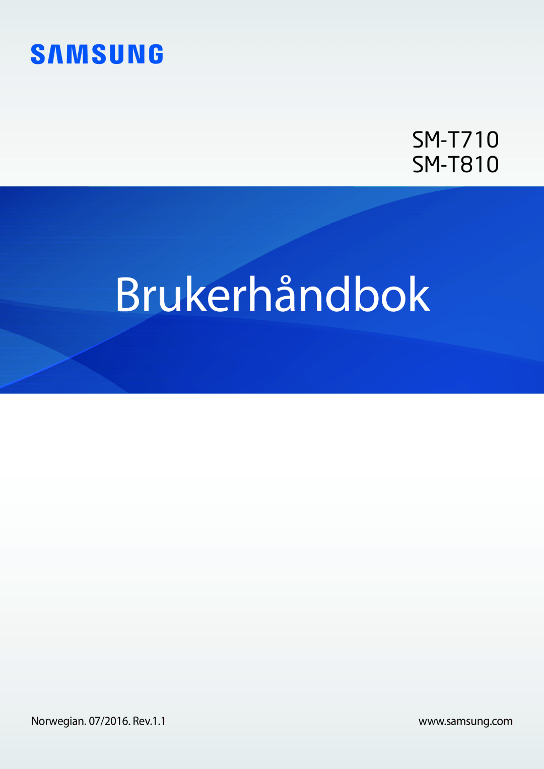 Samsung SM-T810NZWENEE manual Brukerhåndbok 