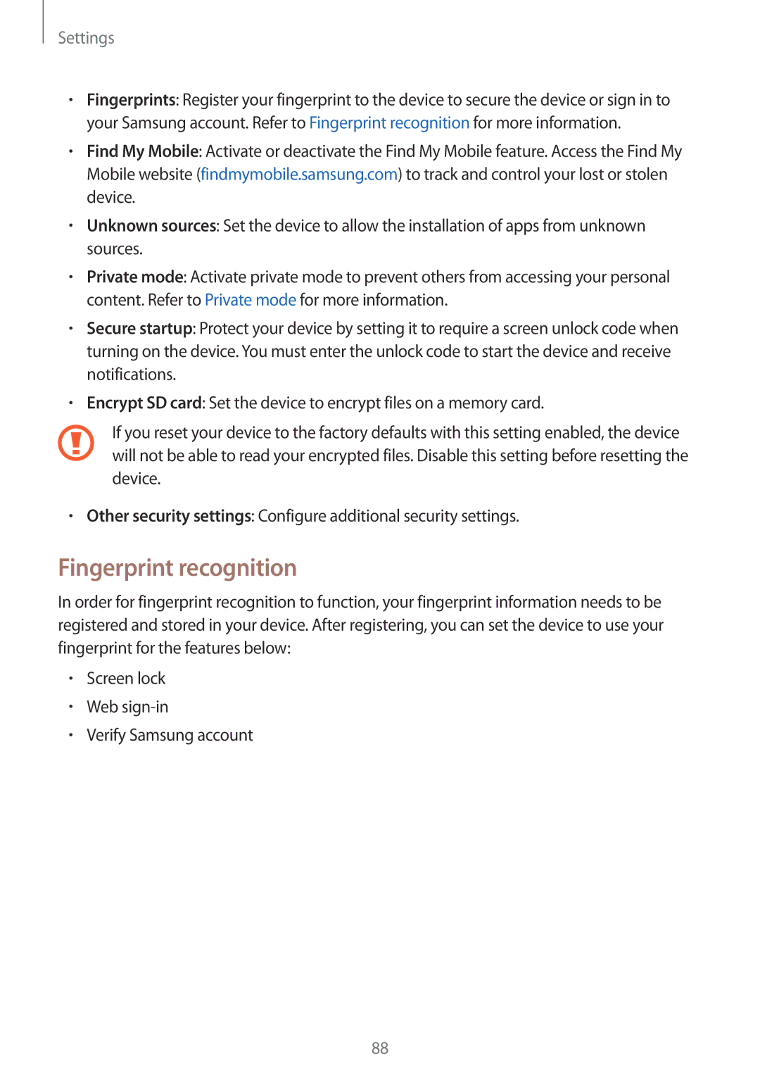 Samsung SM-T713NZWEPHE, SM-T813NZWEDBT, SM-T813NZKEDBT, SM-T713NZKETPH, SM-T713NZKEEUR, SM-T713NZKEAUT Fingerprint recognition 