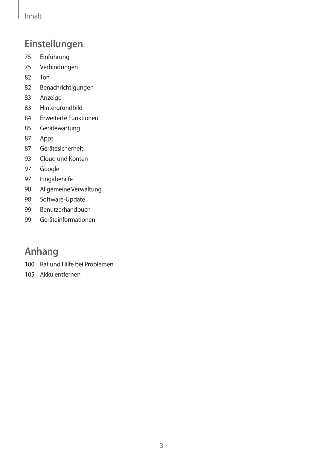 Samsung SM-T713NZKEEUR, SM-T813NZWEDBT, SM-T813NZKEDBT, SM-T713NZKETPH, SM-T713NZKEAUT, SM-T713NZWEXEF manual Anhang 