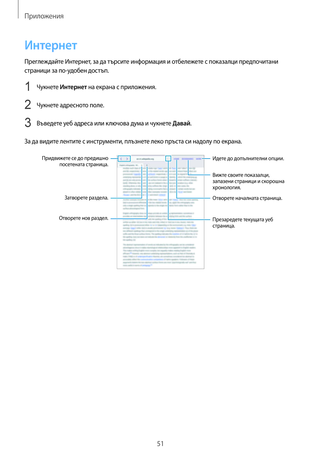 Samsung SM-T815NZDEBGL, SM-T815NZKEBGL, SM-T815NZWEBGL manual Интернет 