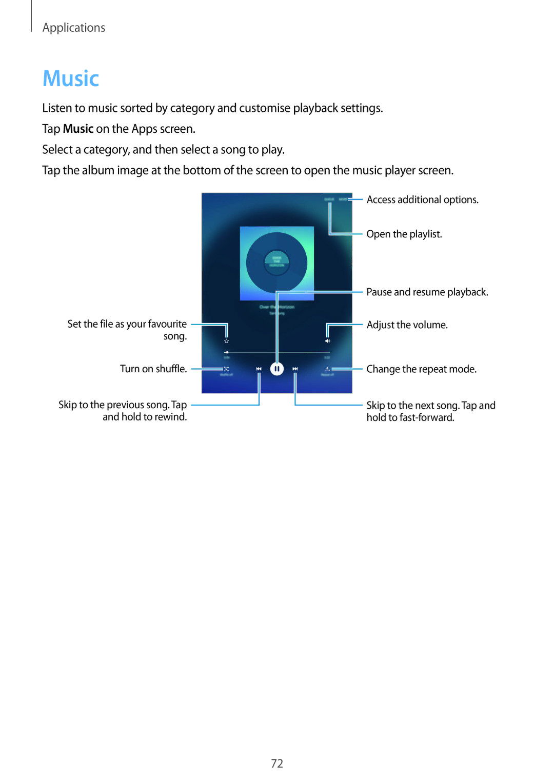 Samsung SM-T815NZDEKSA, SM-T815NZKEKSA, SM-T815NZWEKSA manual Music 