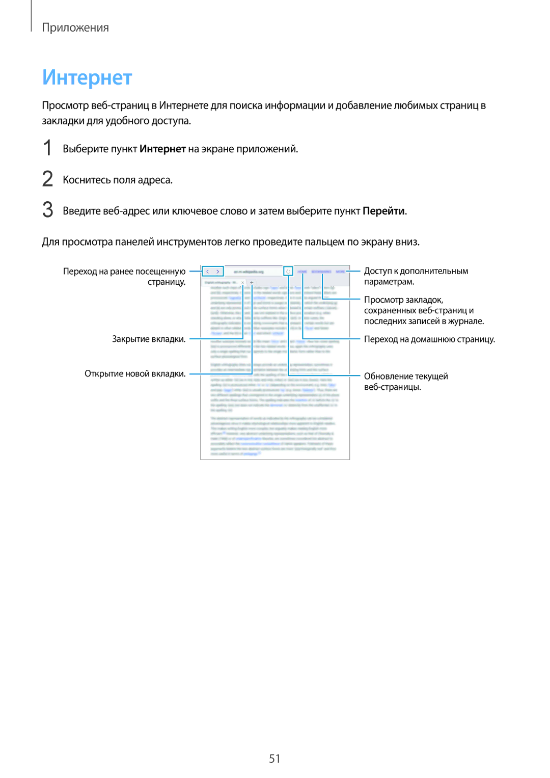 Samsung SM-T815NZKESEB, SM-T815NZDESEB, SM-T815NZWESEB, SM-T815NZKESER, SM-T815NZWESER manual Интернет 