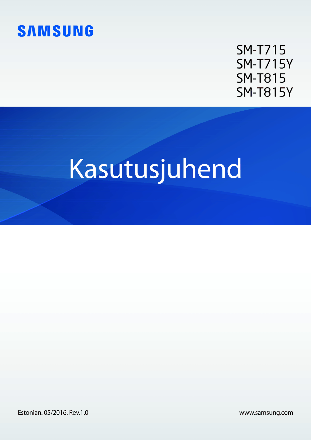 Samsung SM-T815NZKESEB, SM-T815NZDESEB, SM-T815NZWESEB manual Kasutusjuhend 