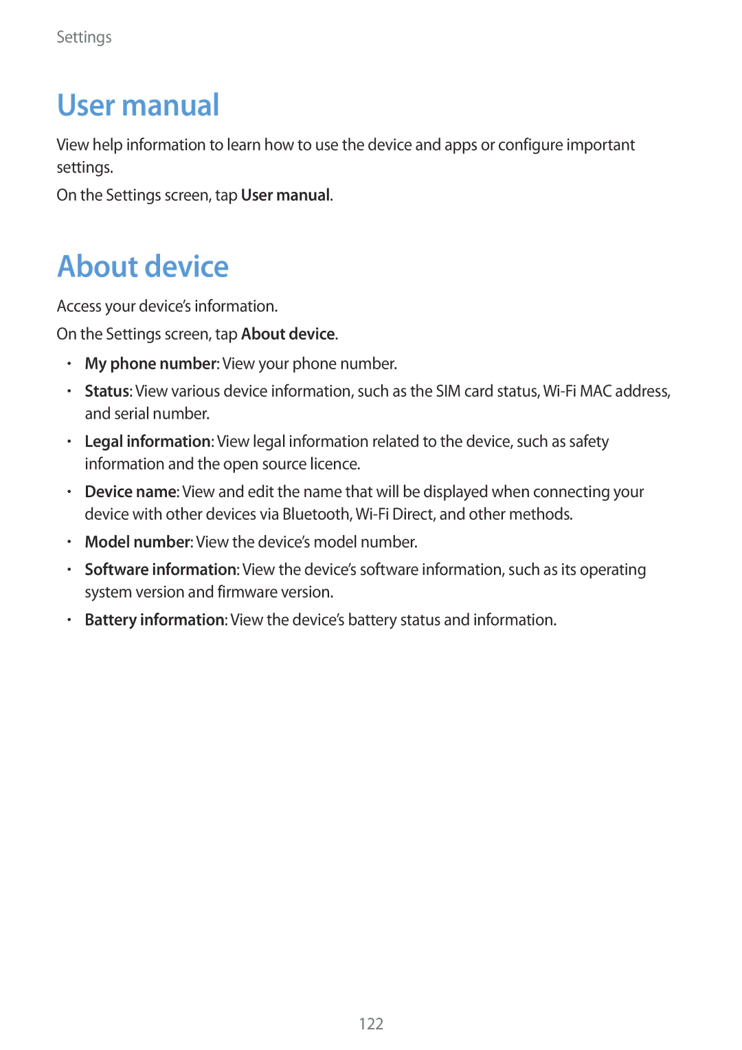 Samsung SM-T715NZKEXSK, SM-T815NZKEDBT, SM-T815NZWEDBT, SM-T715NZKEDBT, SM-T715NZWEDBT, SM-T815NZWEXEF manual About device 