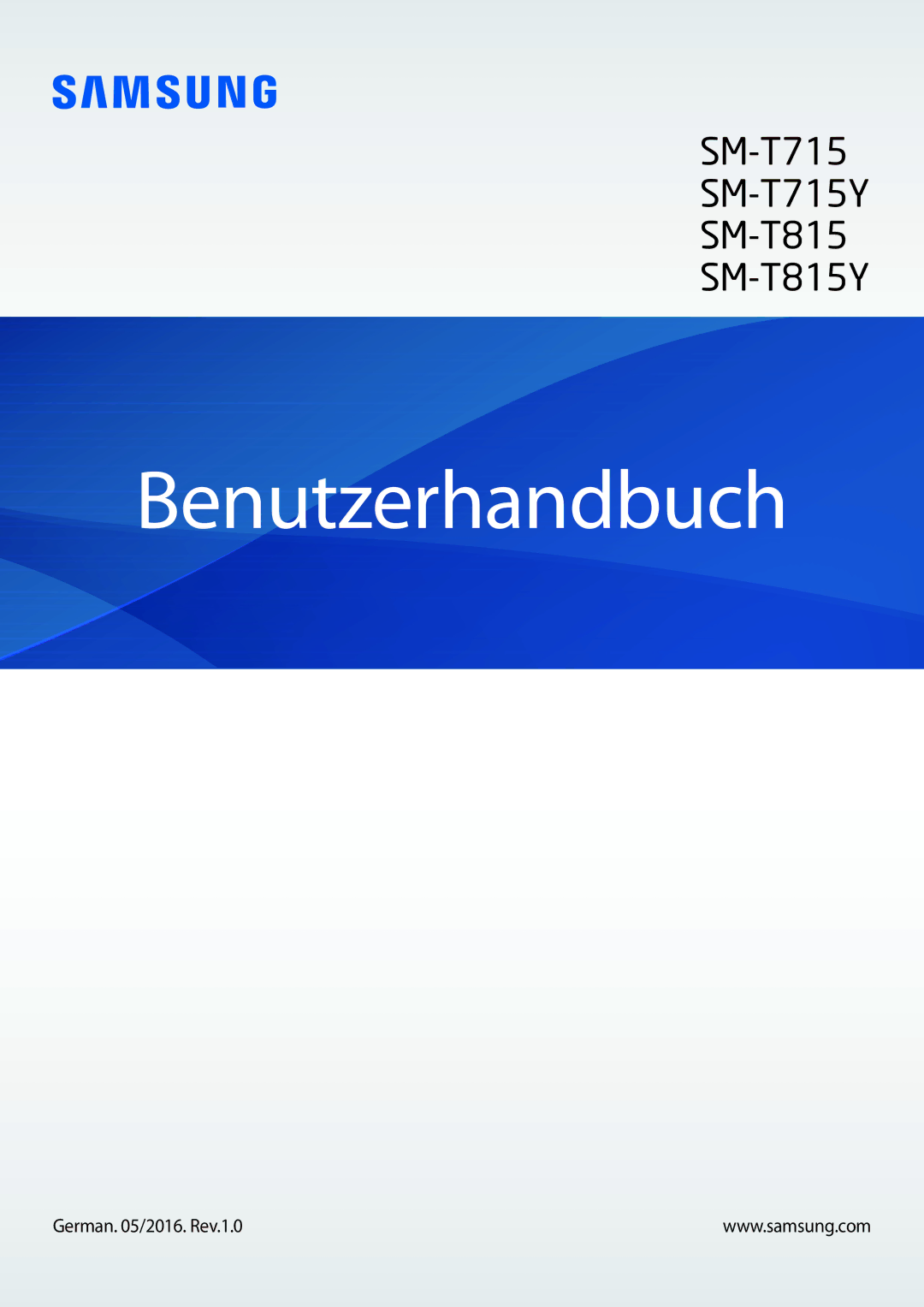 Samsung SM-T815NZWEDBT, SM-T815NZKEDBT, SM-T715NZKEDBT, SM-T715NZWEDBT manual Benutzerhandbuch 