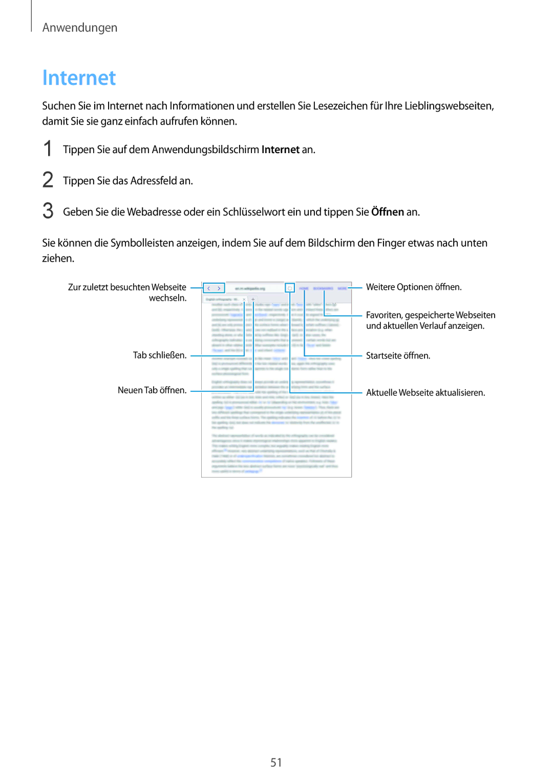 Samsung SM-T815NZWEDBT, SM-T815NZKEDBT manual Internet 