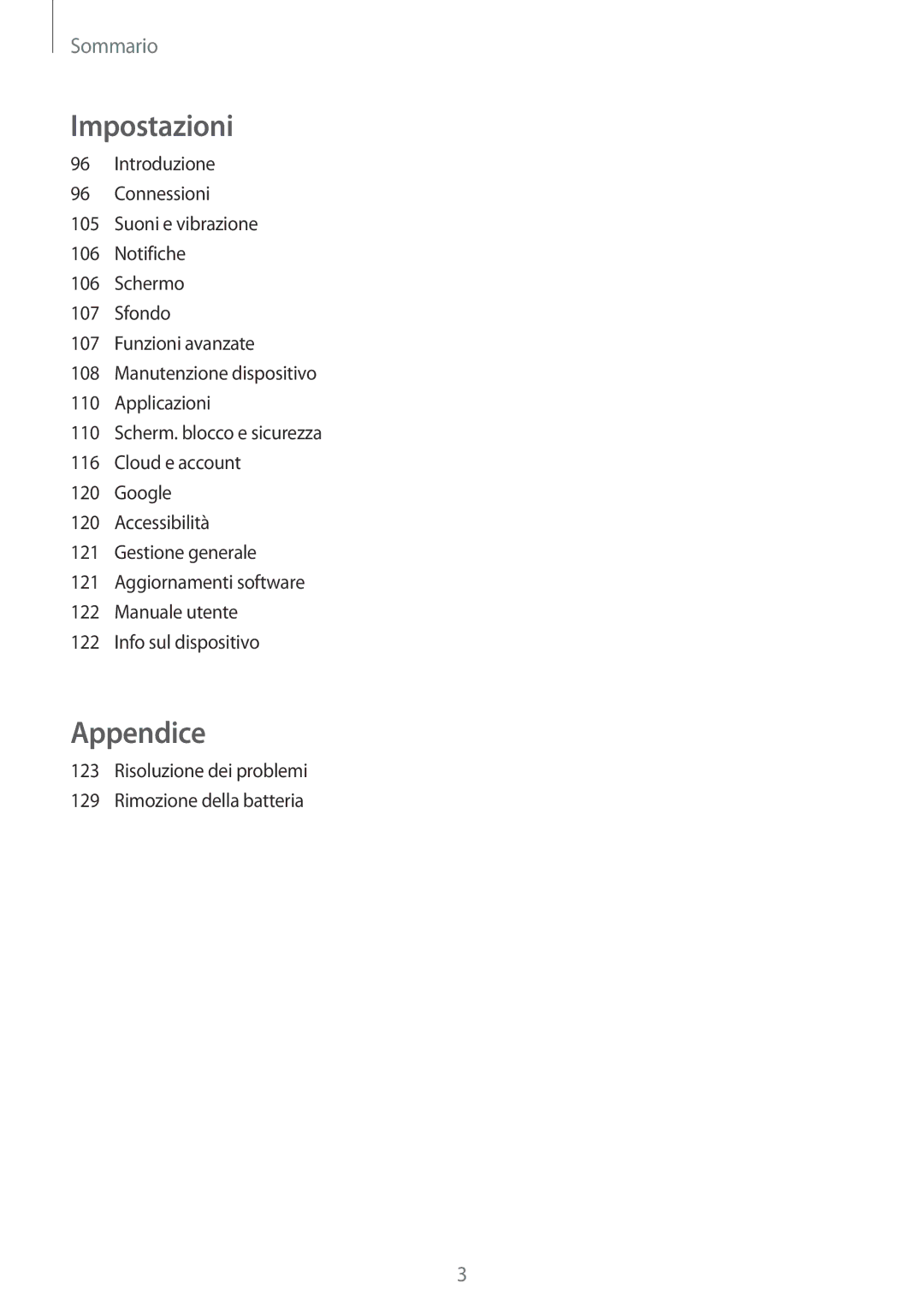 Samsung SM-T715NZKEXEO, SM-T815NZWEDBT, SM-T715NZWEDBT, SM-T815NZDETIM, SM-T815NZWEPLS, SM-T815NZKETIM manual Appendice 