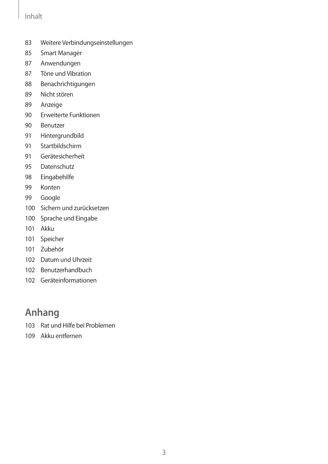 Samsung SM-T819NZWEDBT, SM-T819NZKEDBT, SM-T719NZKEDBT, SM-T719NZWEDBT Inhalt, Rat und Hilfe bei Problemen Akku entfernen 