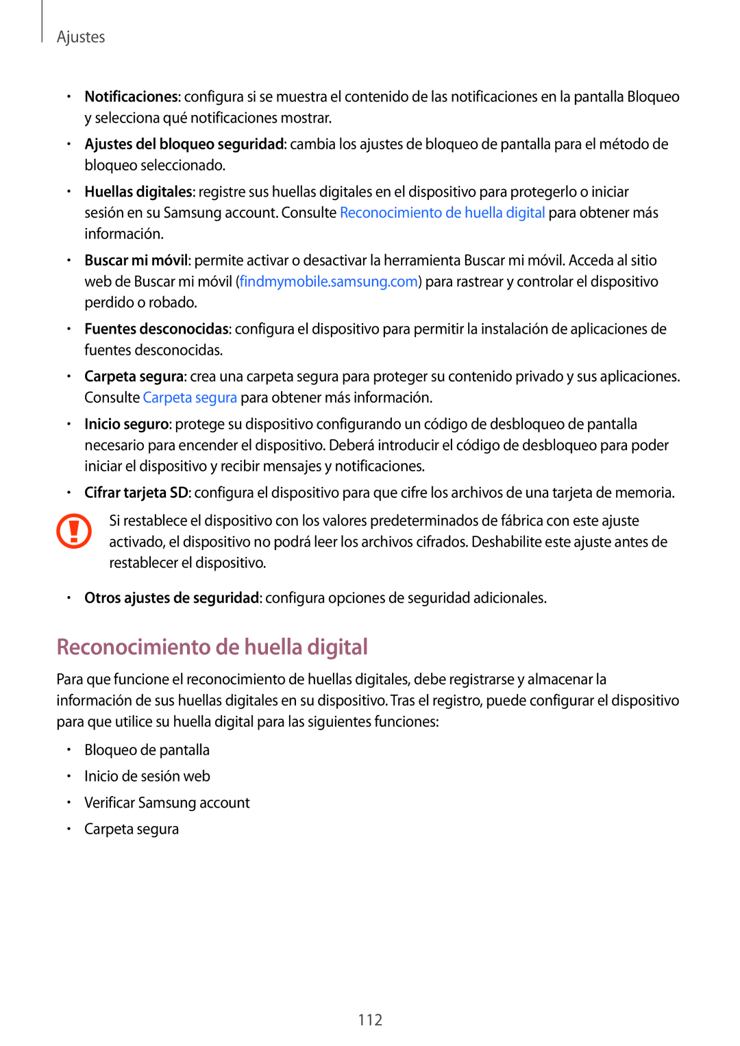 Samsung SM-T820NZKAPHE, SM-T820NZSAPHE manual Reconocimiento de huella digital 