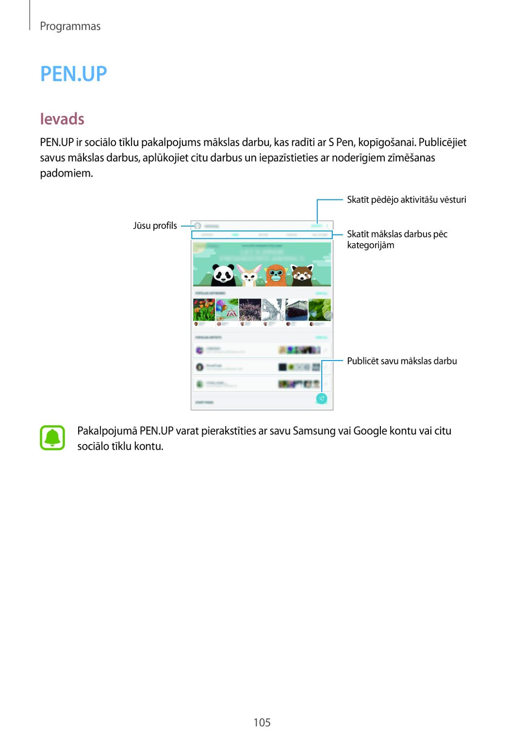 Samsung SM-T825NZKASEB, SM-T825NZSASEB manual Pen.Up 