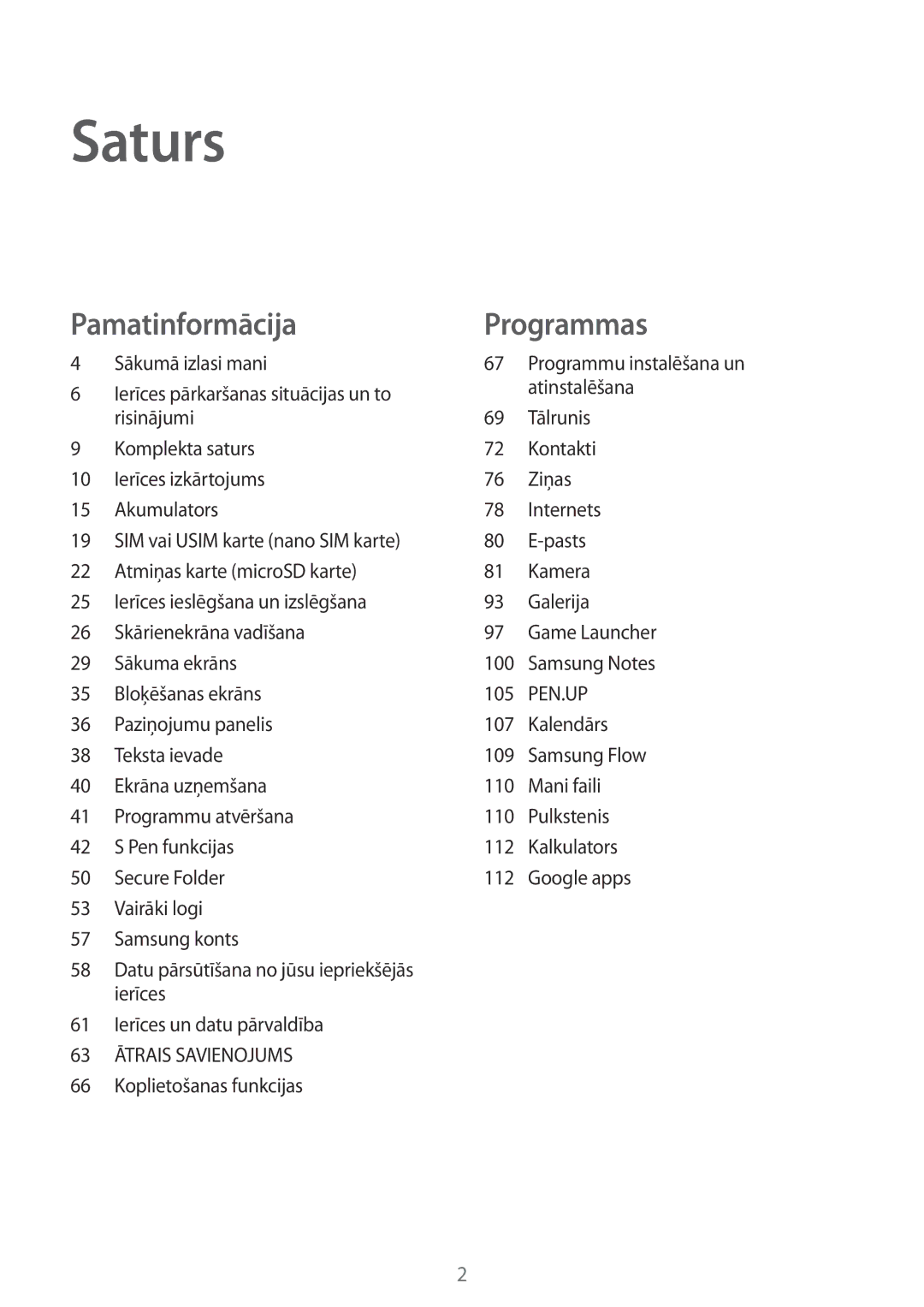 Samsung SM-T825NZSASEB, SM-T825NZKASEB manual Sākumā izlasi mani, Pasts, Koplietošanas funkcijas 