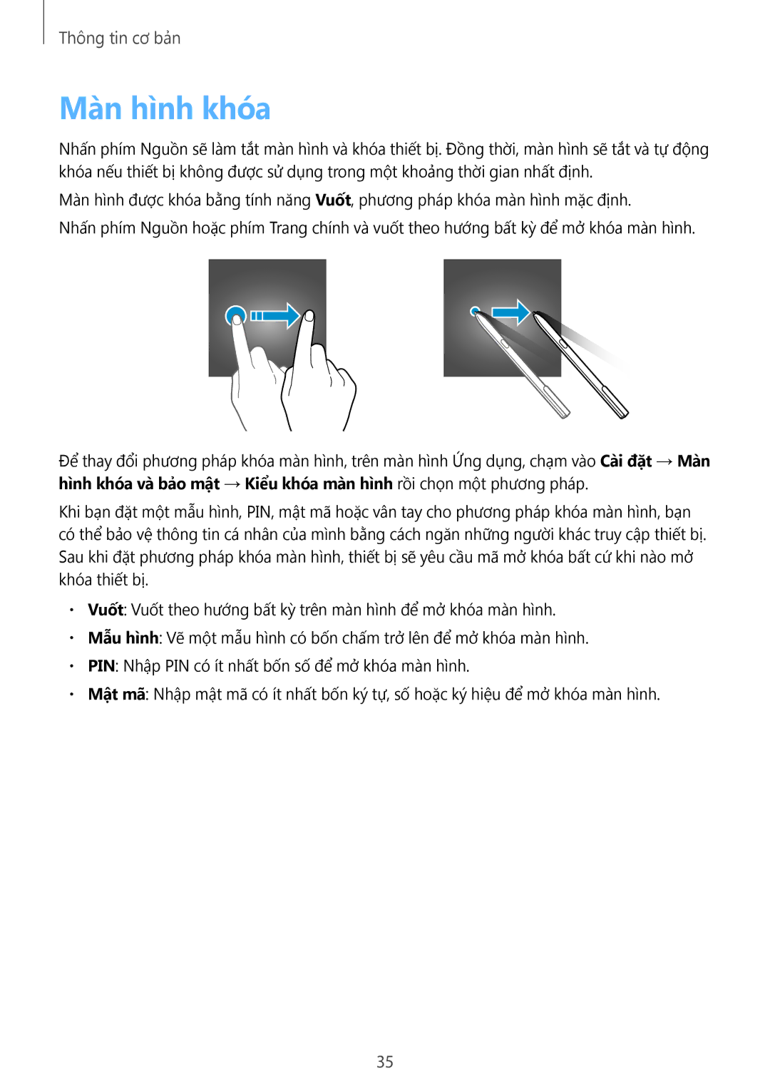 Samsung SM-T825YZSAXXV manual Màn hình khóa 