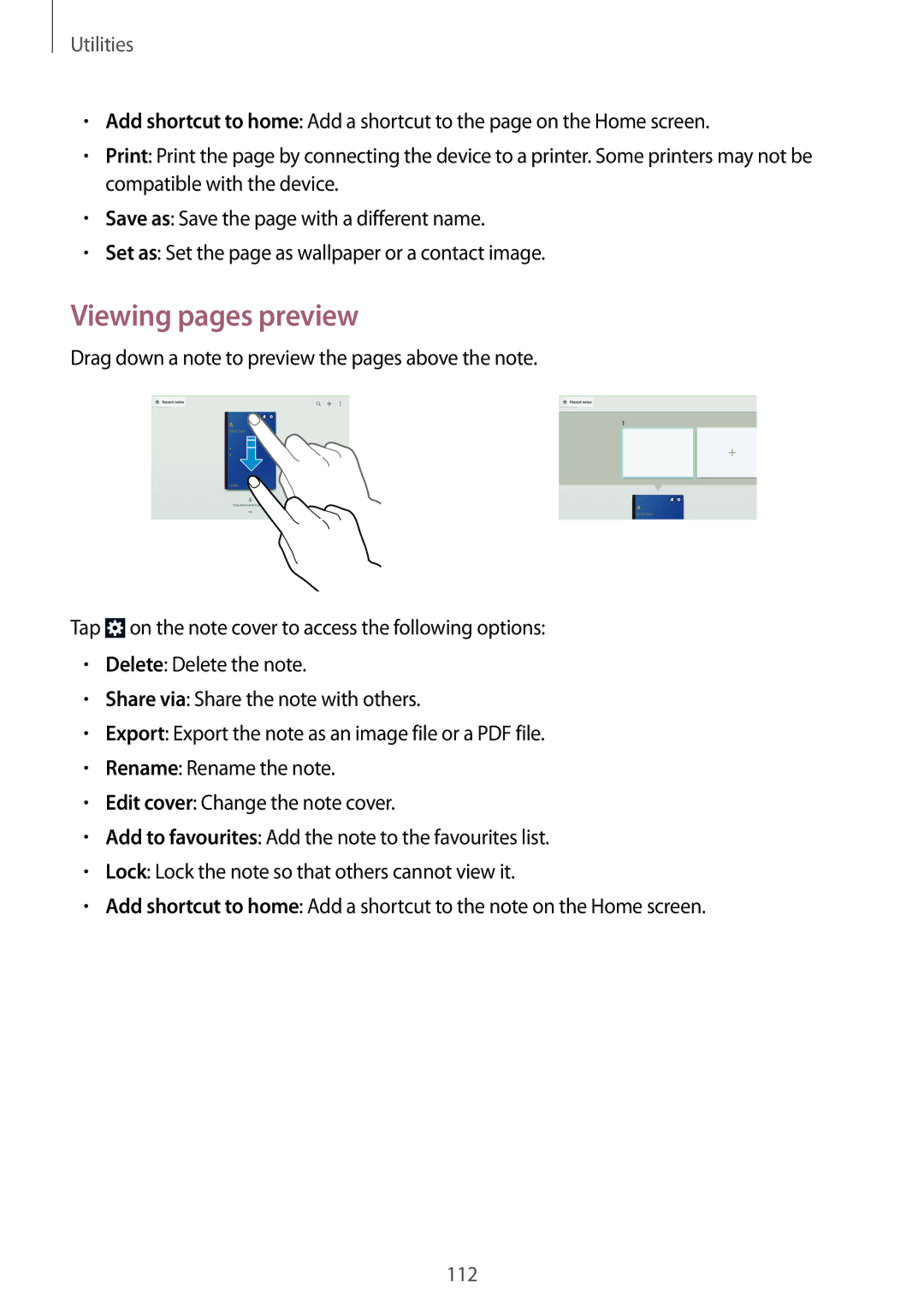 Samsung SM-T9000ZKAILO, SM-T9000ZWAILO manual Viewing pages preview 