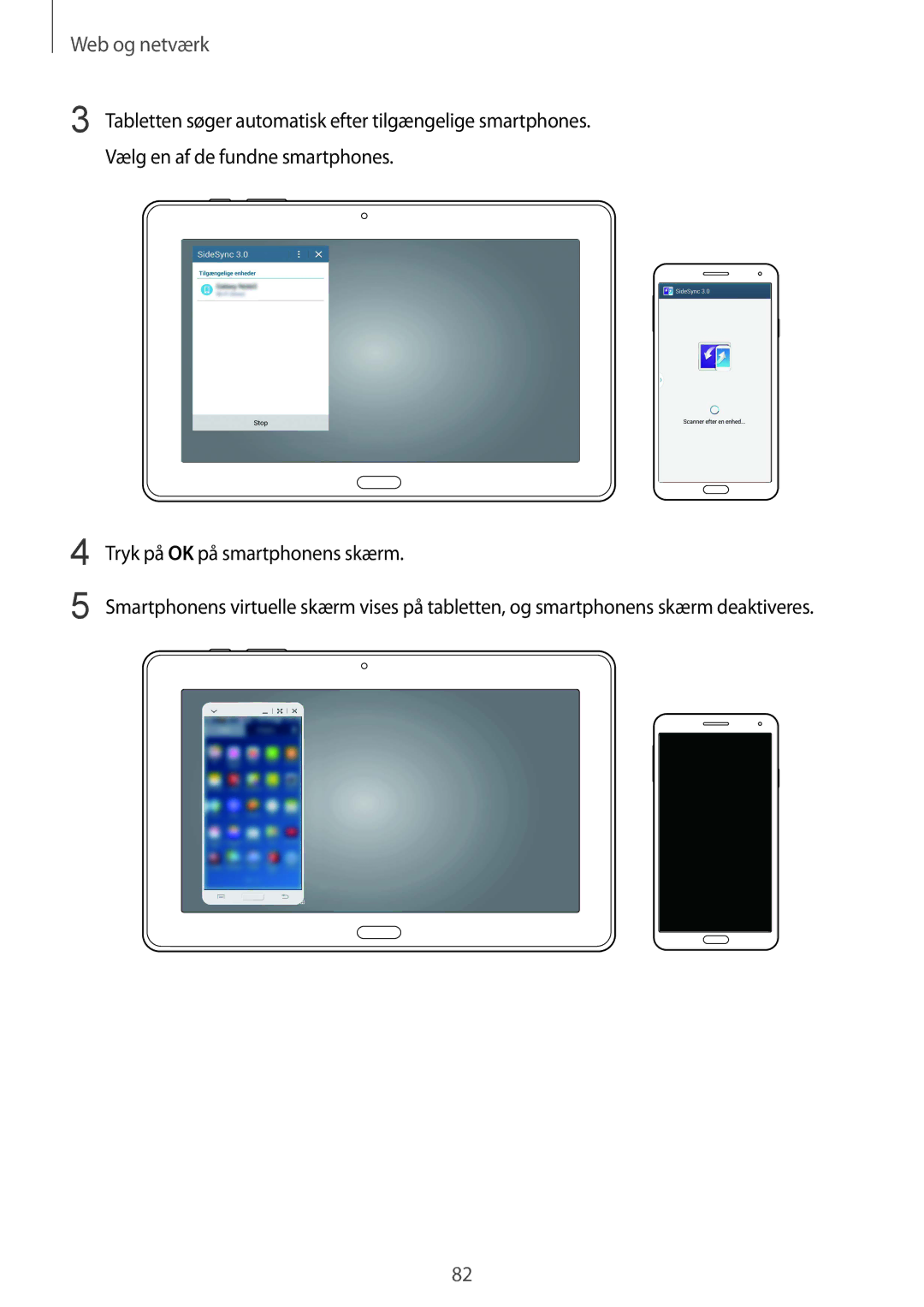 Samsung SM-T9000ZKANEE, SM-T9000ZWANEE manual Web og netværk 