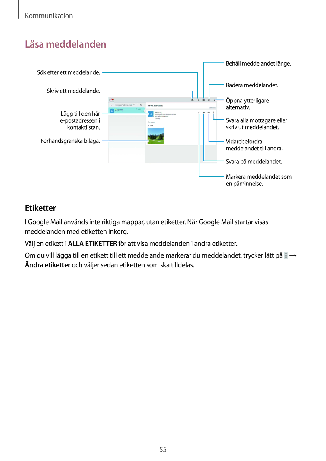 Samsung SM-T9000ZWANEE, SM-T9000ZKANEE manual Etiketter 