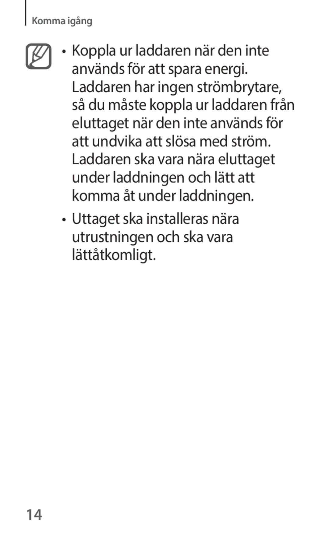 Samsung SM-V101FDWANEE manual Komma igång 