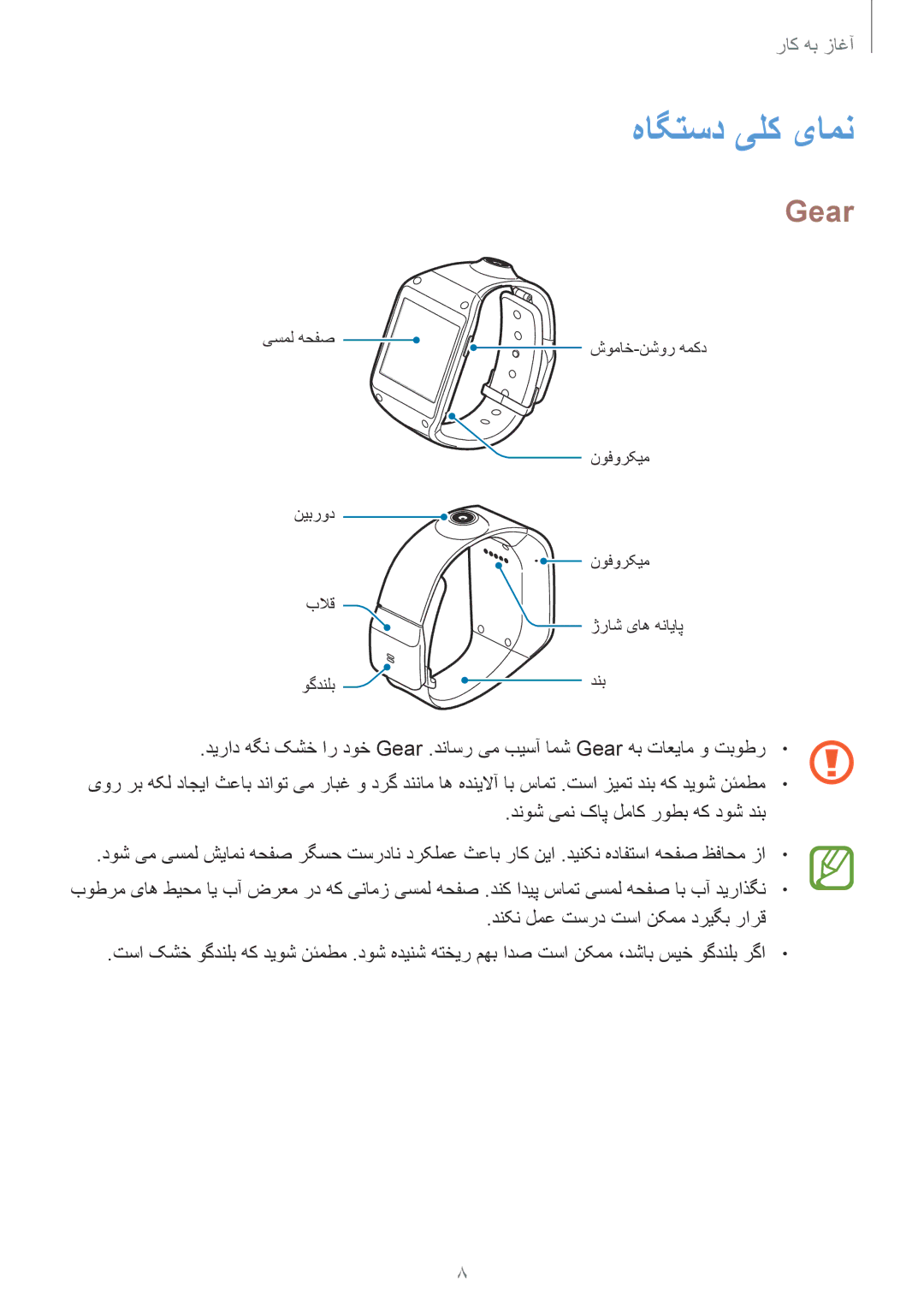 Samsung SM-V7000ZAAKSA, SM-V7000ZAATMC, SM-V7000ZWATMC, SM-V7000ZKAKSA, SM-V7000ZOAKSA, SM-V7000ZOATMC هاگتسد یلک یامن, Gear 