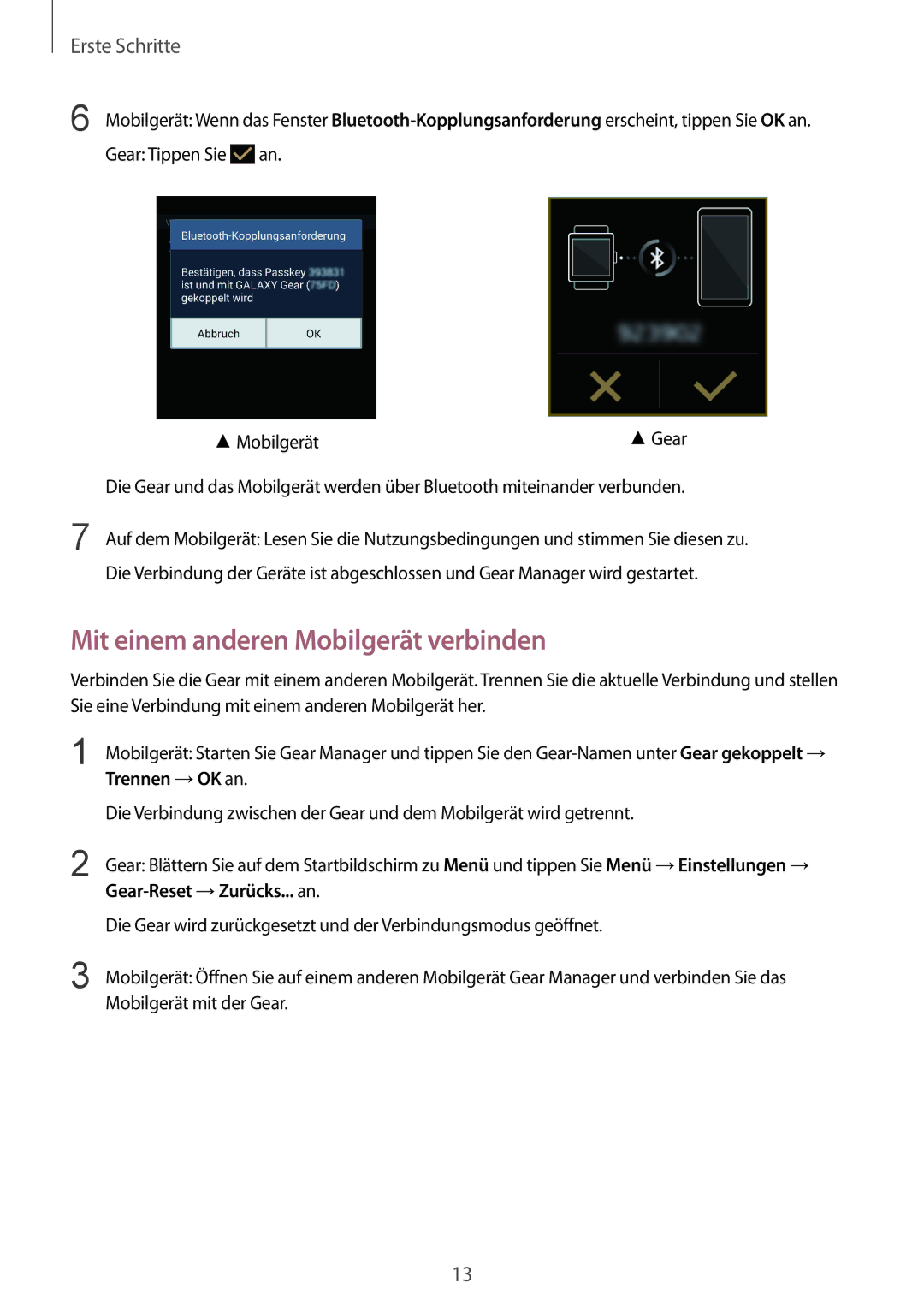 Samsung SM-V7000ZKATPH, SM-V7000ZOATUR, SM-V7000ZAADBT, SM-V7000ZWADBT, SM-V7000ZGADBT Mit einem anderen Mobilgerät verbinden 