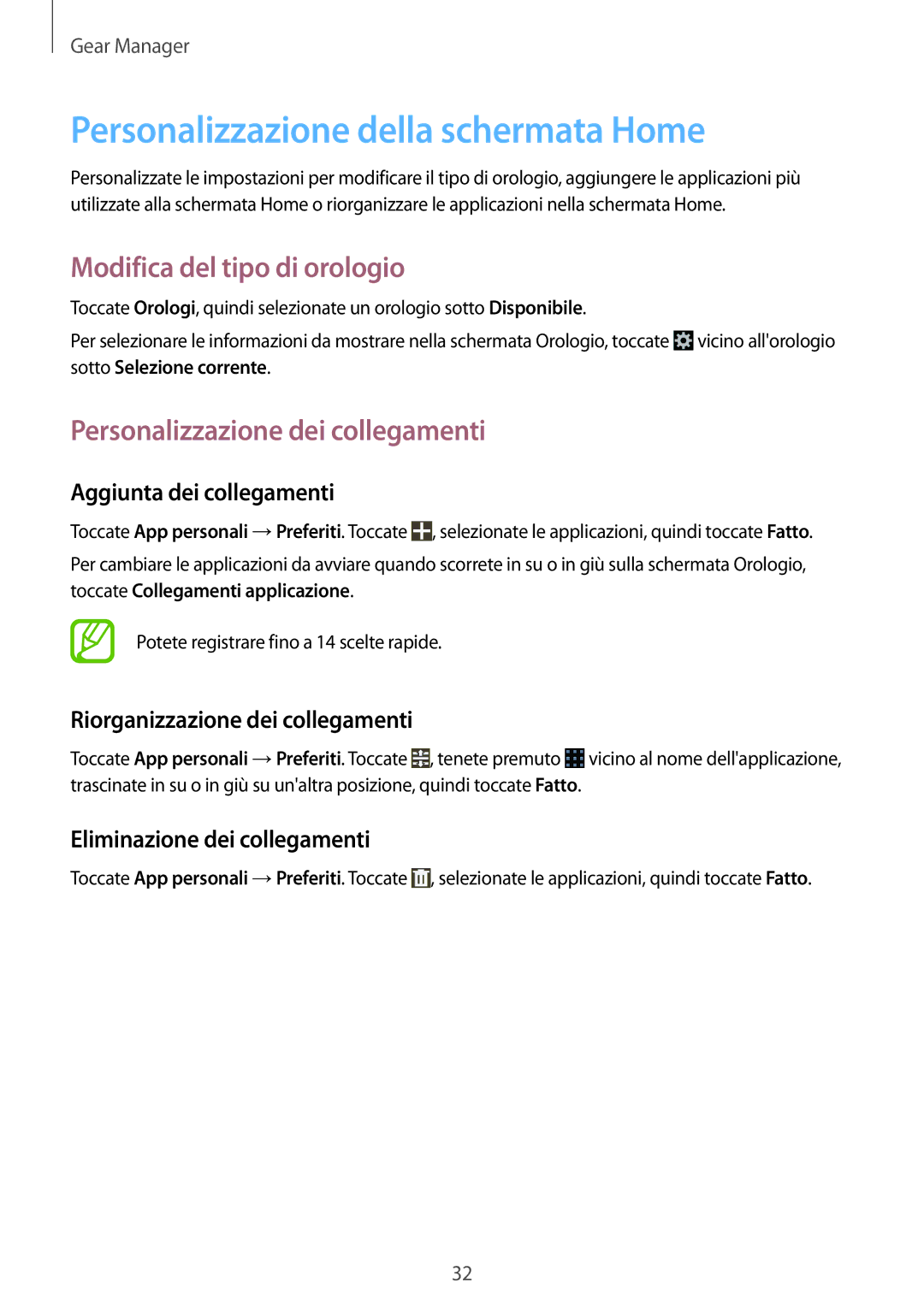 Samsung SM-V7000ZKAAUT, SM-V7000ZOATUR manual Personalizzazione della schermata Home, Modifica del tipo di orologio 