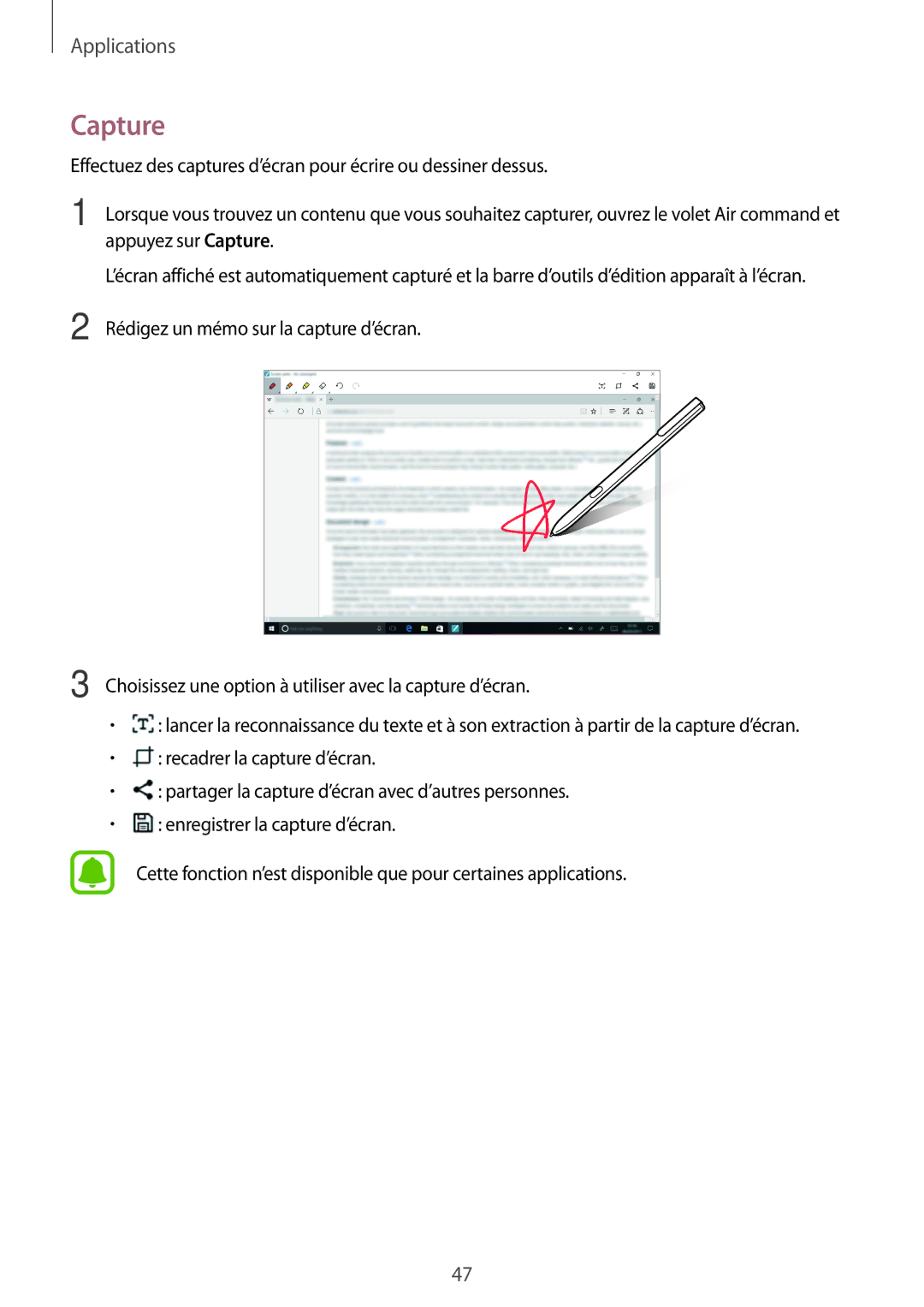 Samsung SM-W620NZKBXEF manual Capture 