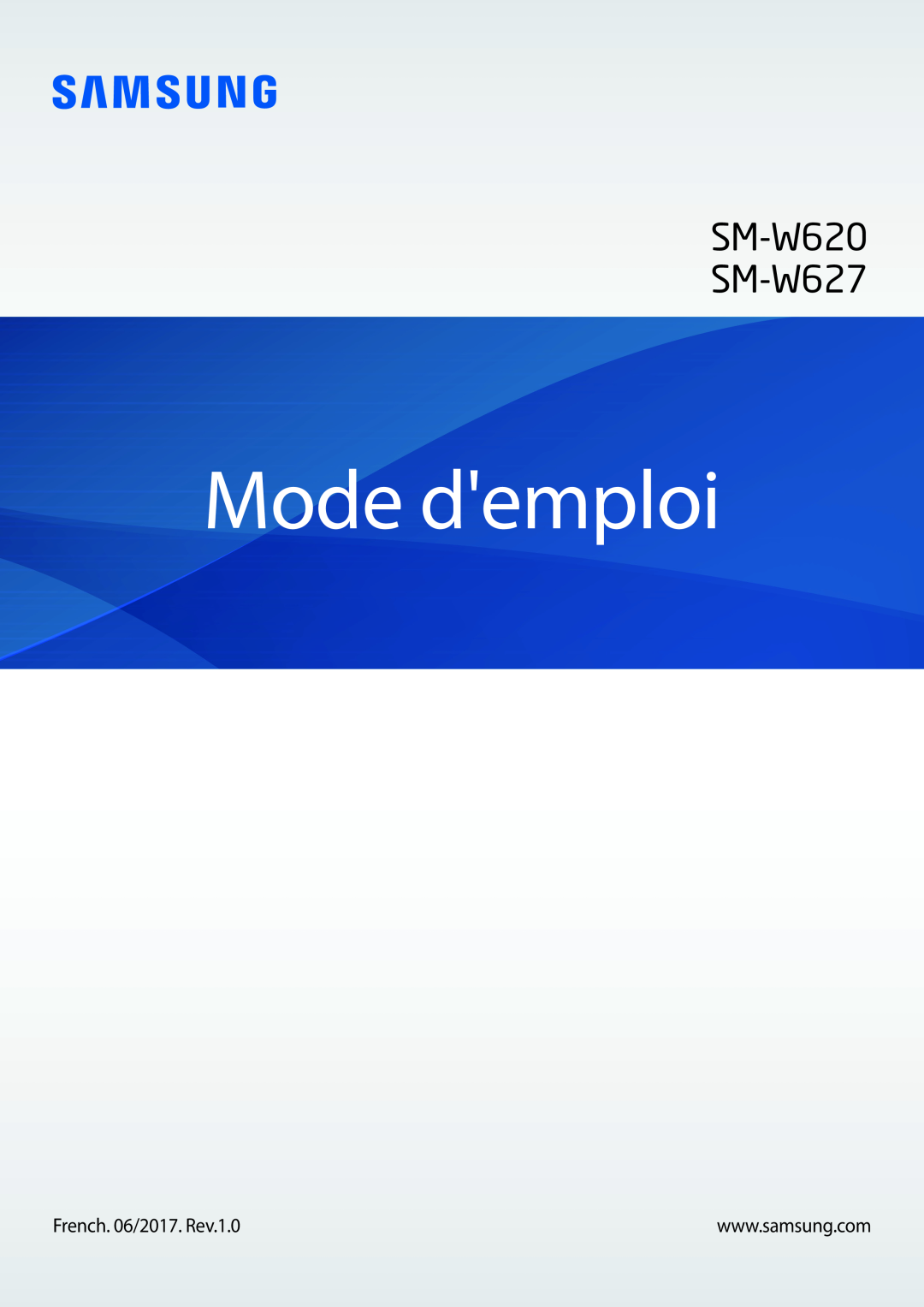 Samsung SM-W620NZKBXEF manual Mode demploi, SM-W620 SM-W627 