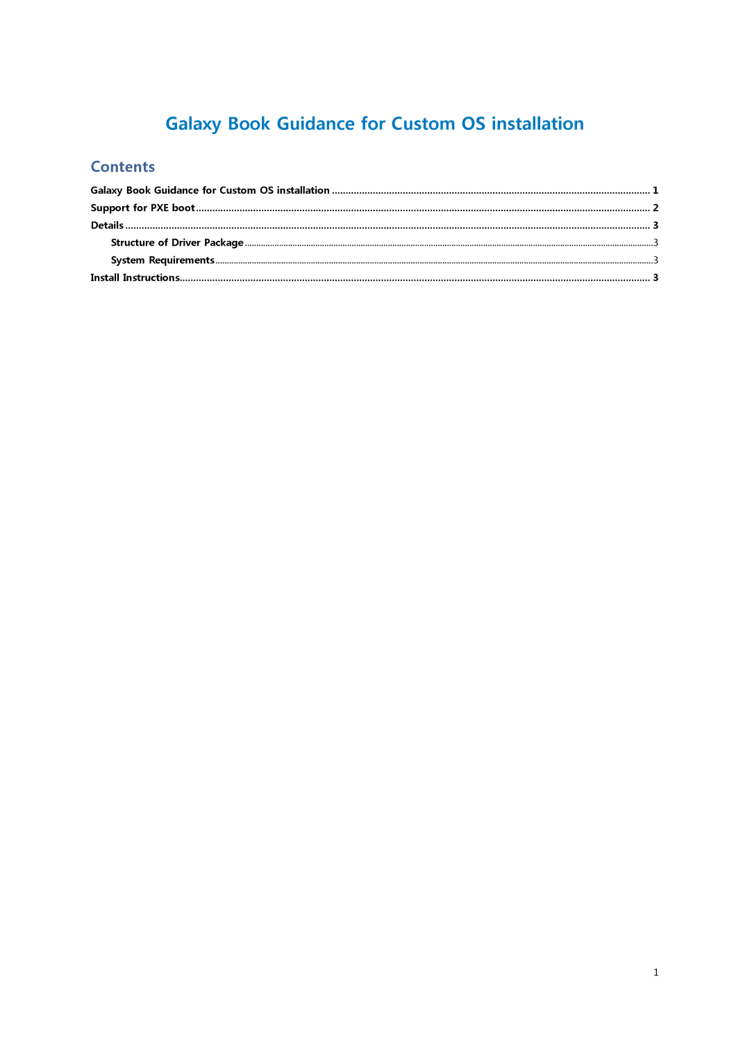 Samsung SM-W728NZKADBT, SM-W627NZKBDBT, SM-W720NZKADBT manual Galaxy Book Guidance for Custom OS installation 