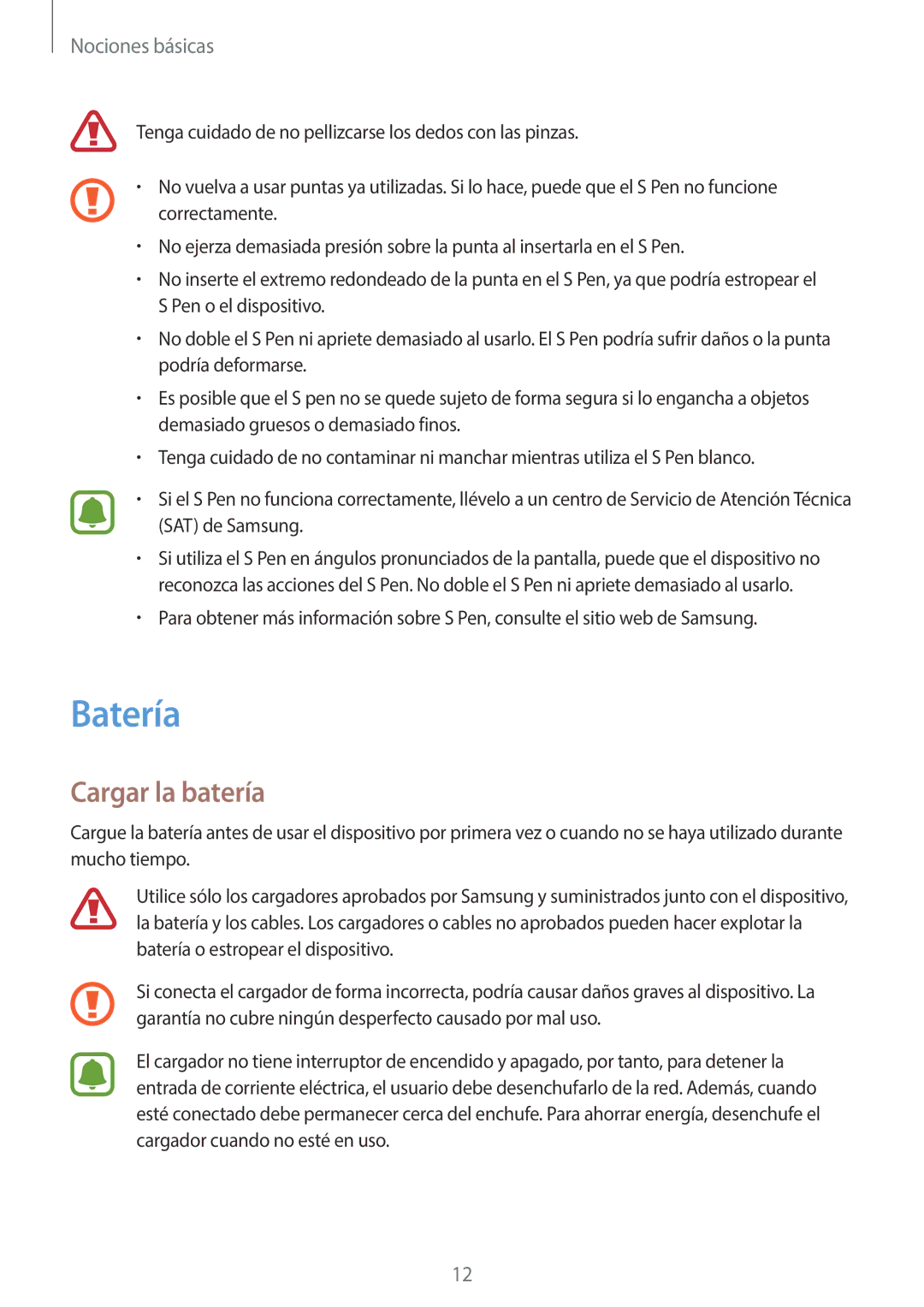 Samsung SM-W627NZKBPHE manual Batería, Cargar la batería 