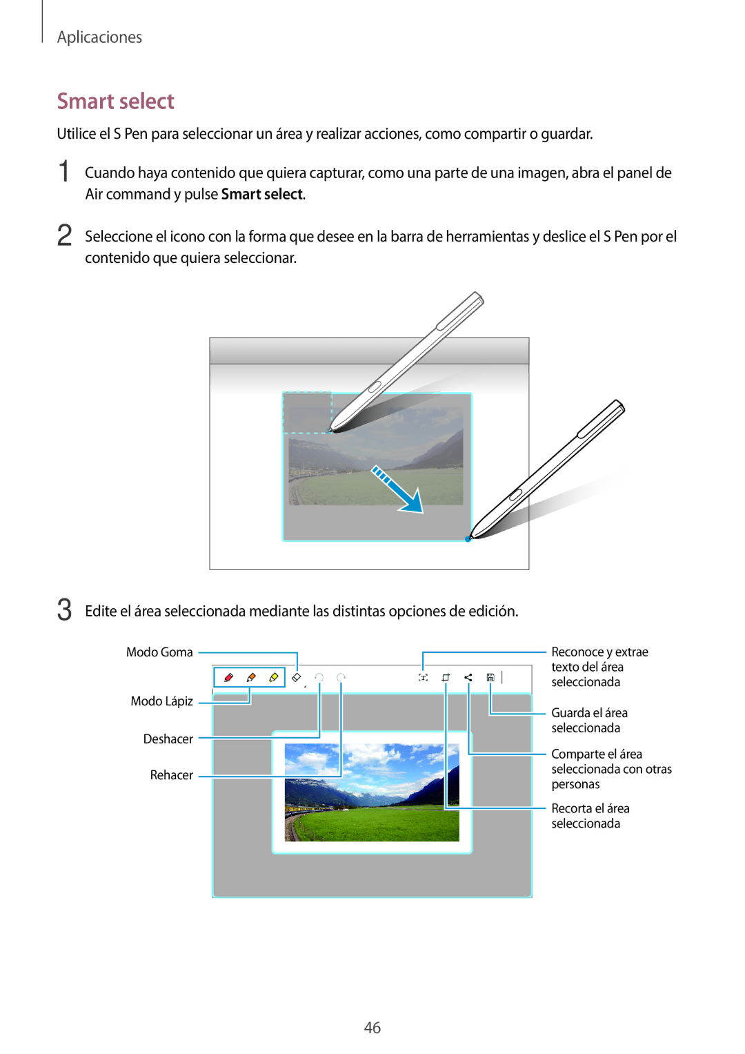 Samsung SM-W627NZKBPHE manual Air command y pulse Smart select 