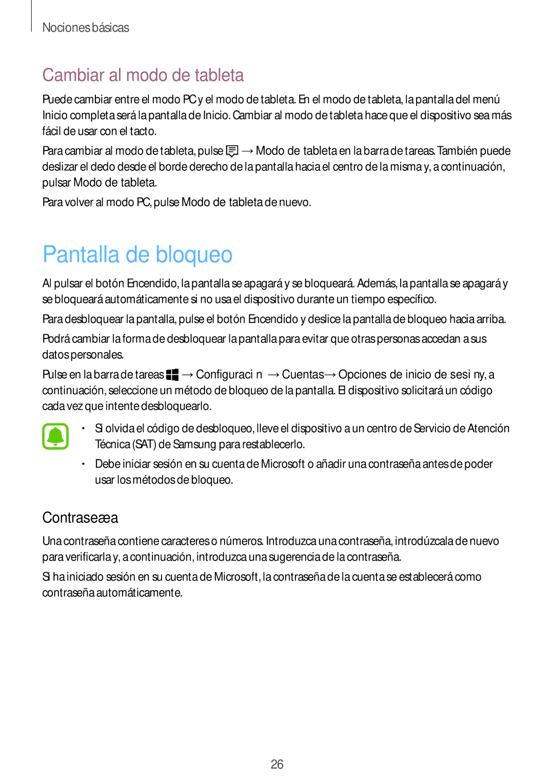 Samsung SM-W708NZKAPHE, SM-W700NZKAPHE, SM-W703NZKAPHE manual Pantalla de bloqueo, Cambiar al modo de tableta, Contraseña 
