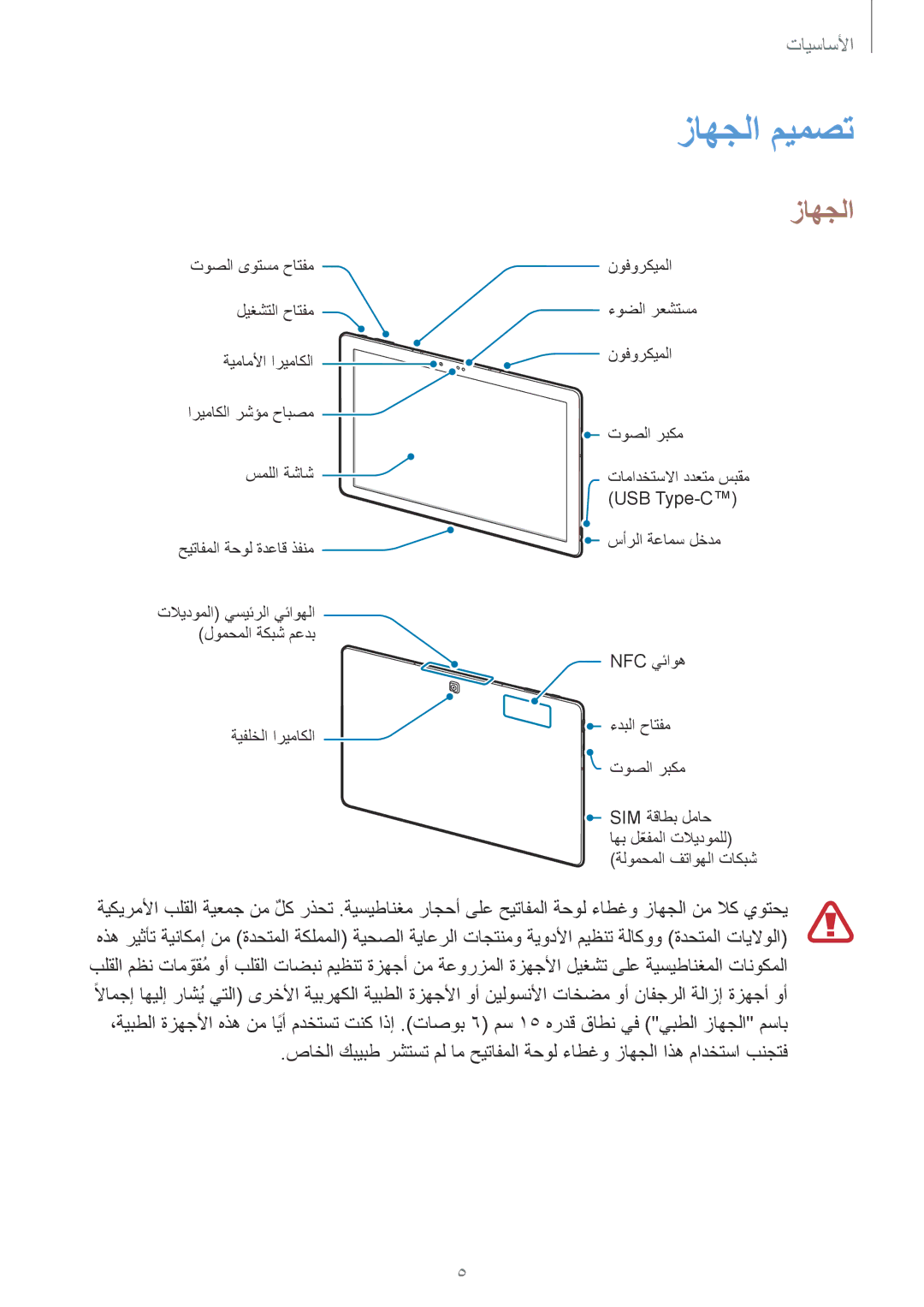 Samsung SM-W708NZWAKSA, SM-W708NZKAKSA manual زاهجلا ميمصت 