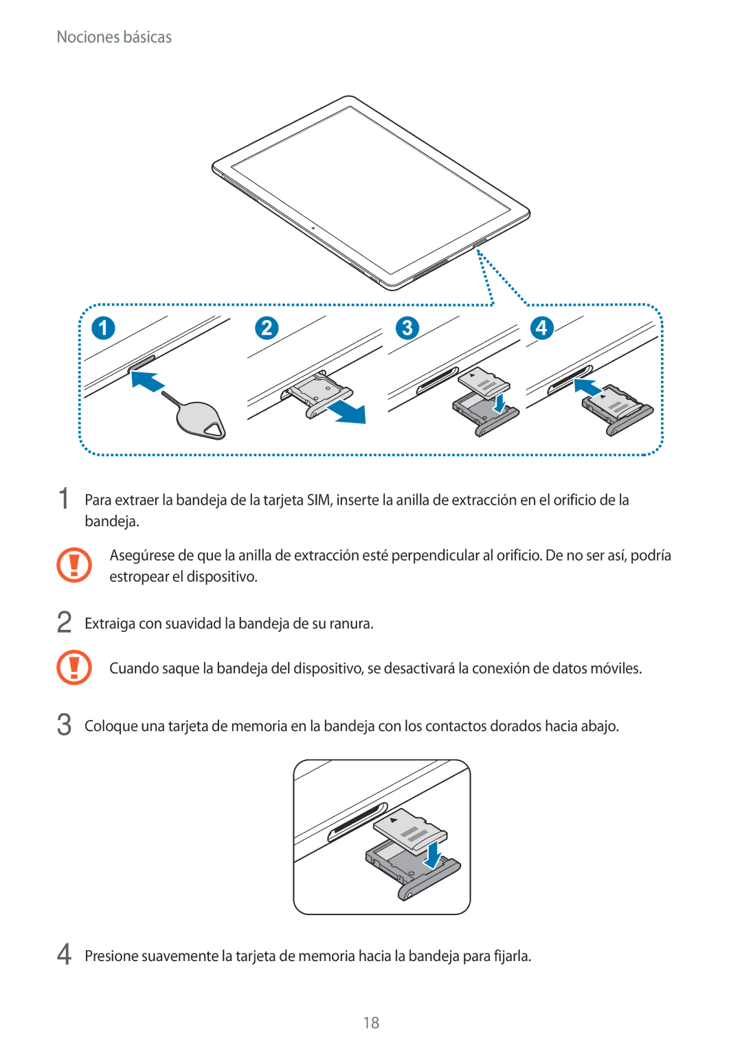 Samsung SM-W720NZKBPHE, SM-W728NZKAPHE manual Estropear el dispositivo 