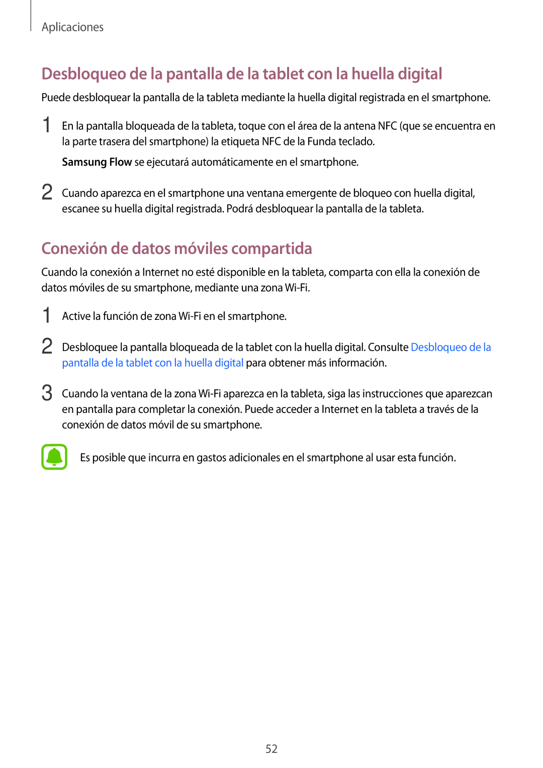 Samsung SM-W720NZKBPHE Desbloqueo de la pantalla de la tablet con la huella digital, Conexión de datos móviles compartida 