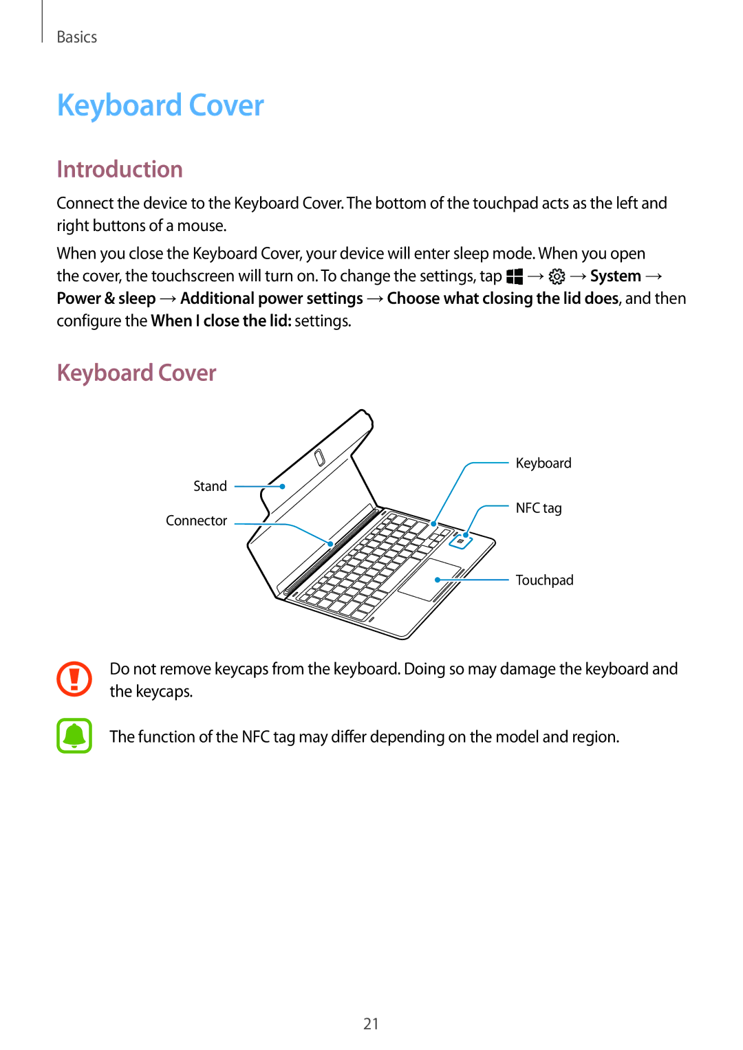 Samsung SM-W727NZKAILO, SM-W728NZKADBT, SM-W720NZKADBT, SM-W720NZKAXEF, SM-W728NZKAXEF manual Keyboard Cover, Introduction 