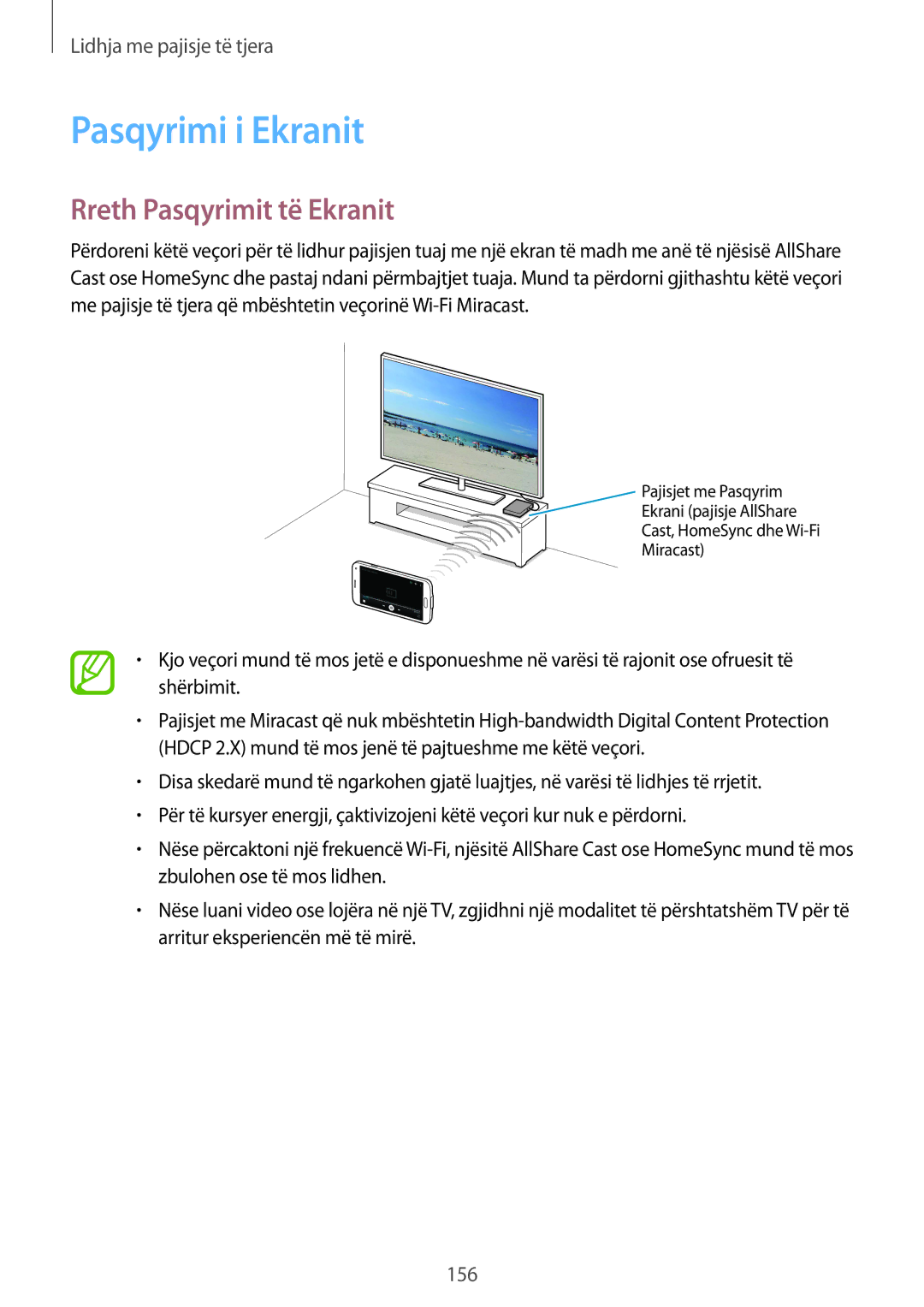 Samsung SM-G900FZKAAVF, SM2G900FZKAMSR, SM2G900FZKATSR, SM-G900FZDAAVF manual Pasqyrimi i Ekranit, Rreth Pasqyrimit të Ekranit 