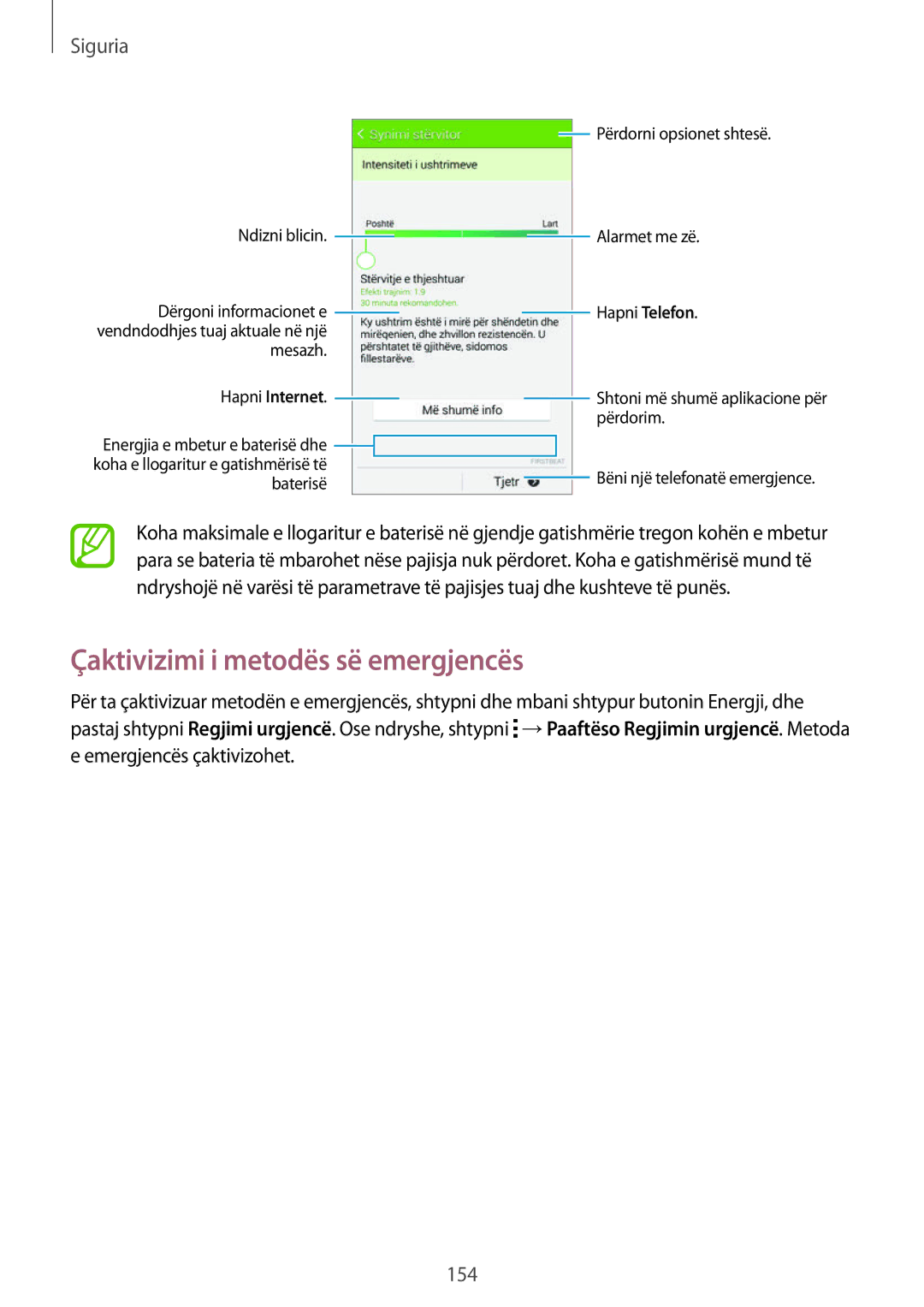 Samsung SM-G900FZBATSR, SM2G900FZKAMSR, SM2G900FZKATSR, SM-G900FZDAAVF Çaktivizimi i metodës së emergjencës, Hapni Internet 