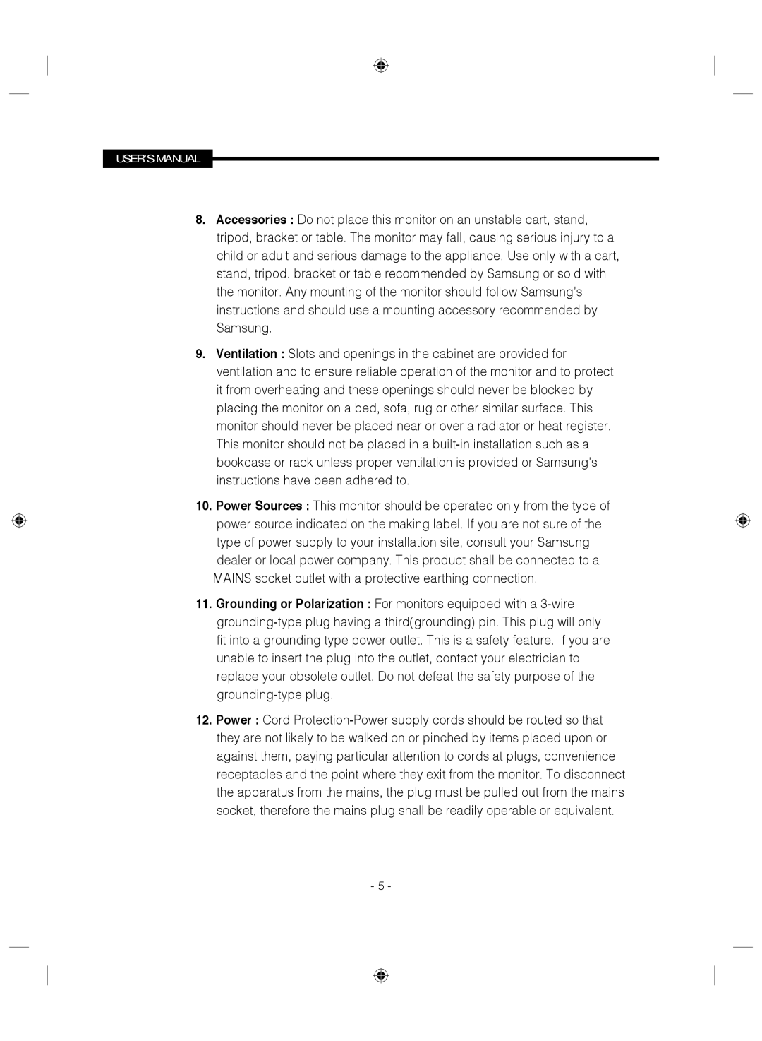 Samsung SMC-145 manual 