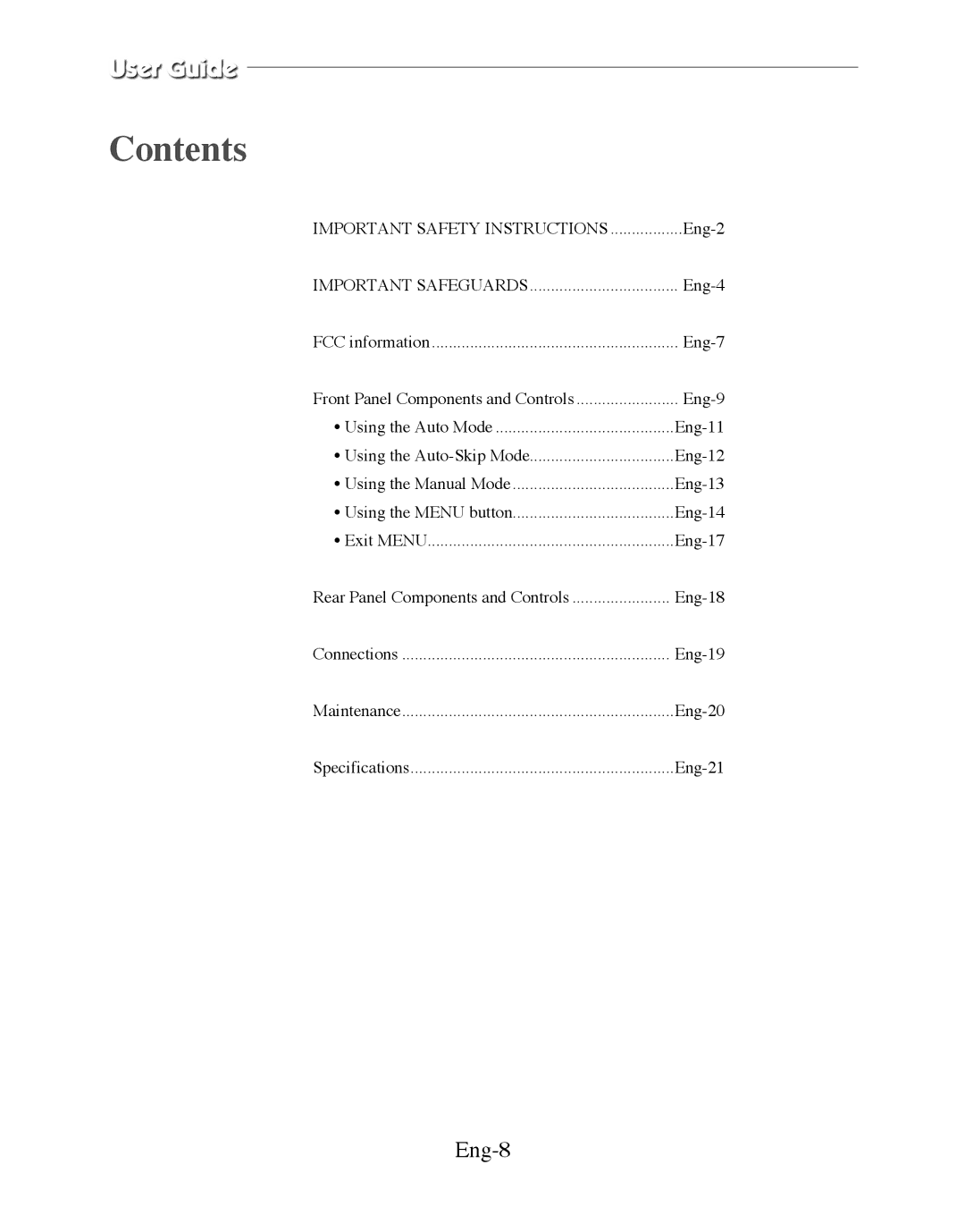 Samsung SMC-152FN, SMC-150FN, SMC-152FP, SMC-210FN, SMC-212FN, SMC-210FP, SMC-212FP, SMC-150FP manual Contents 