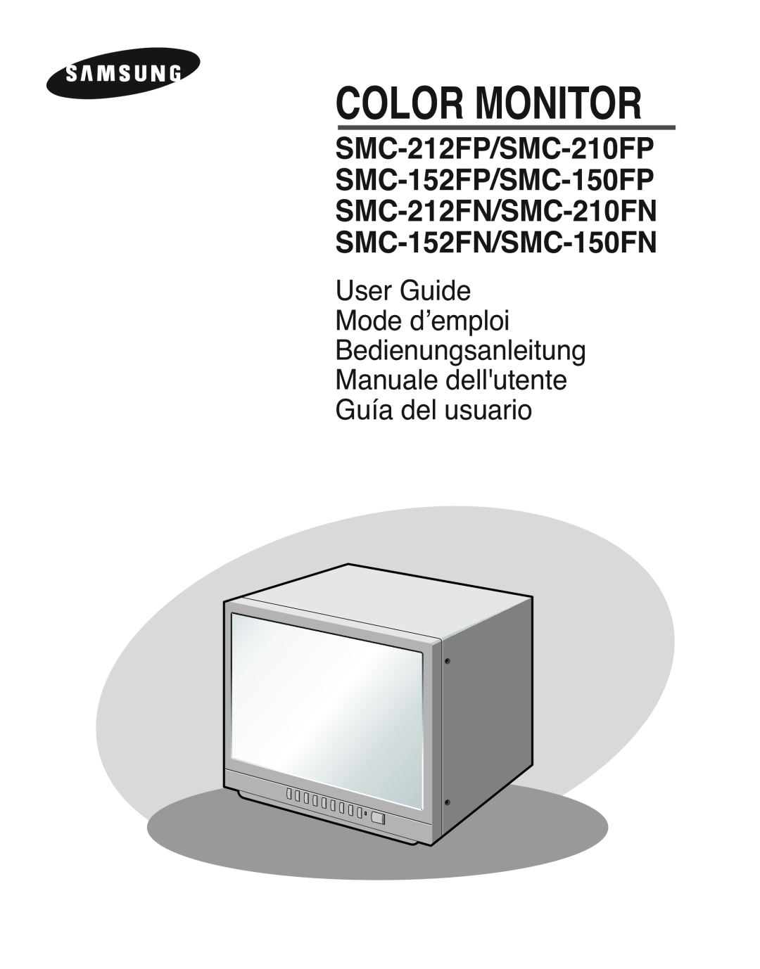 Samsung SMC-152FP manual Color Monitor, Bedienungsanleitung 