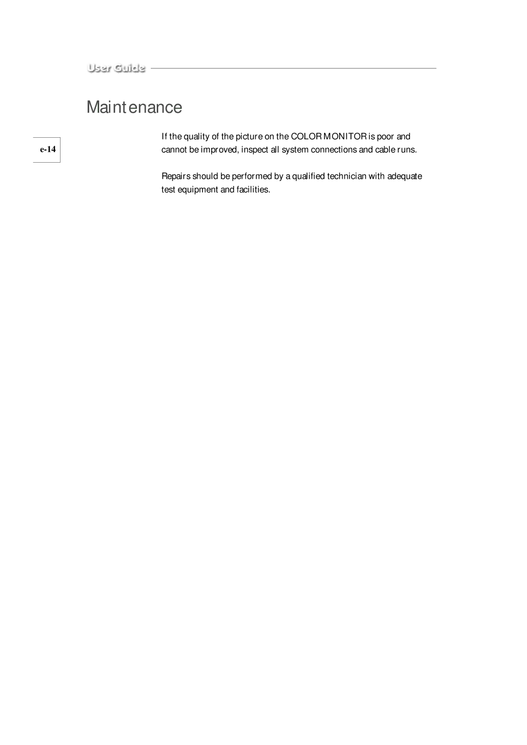 Samsung SMC-210AP manual Maintenance 