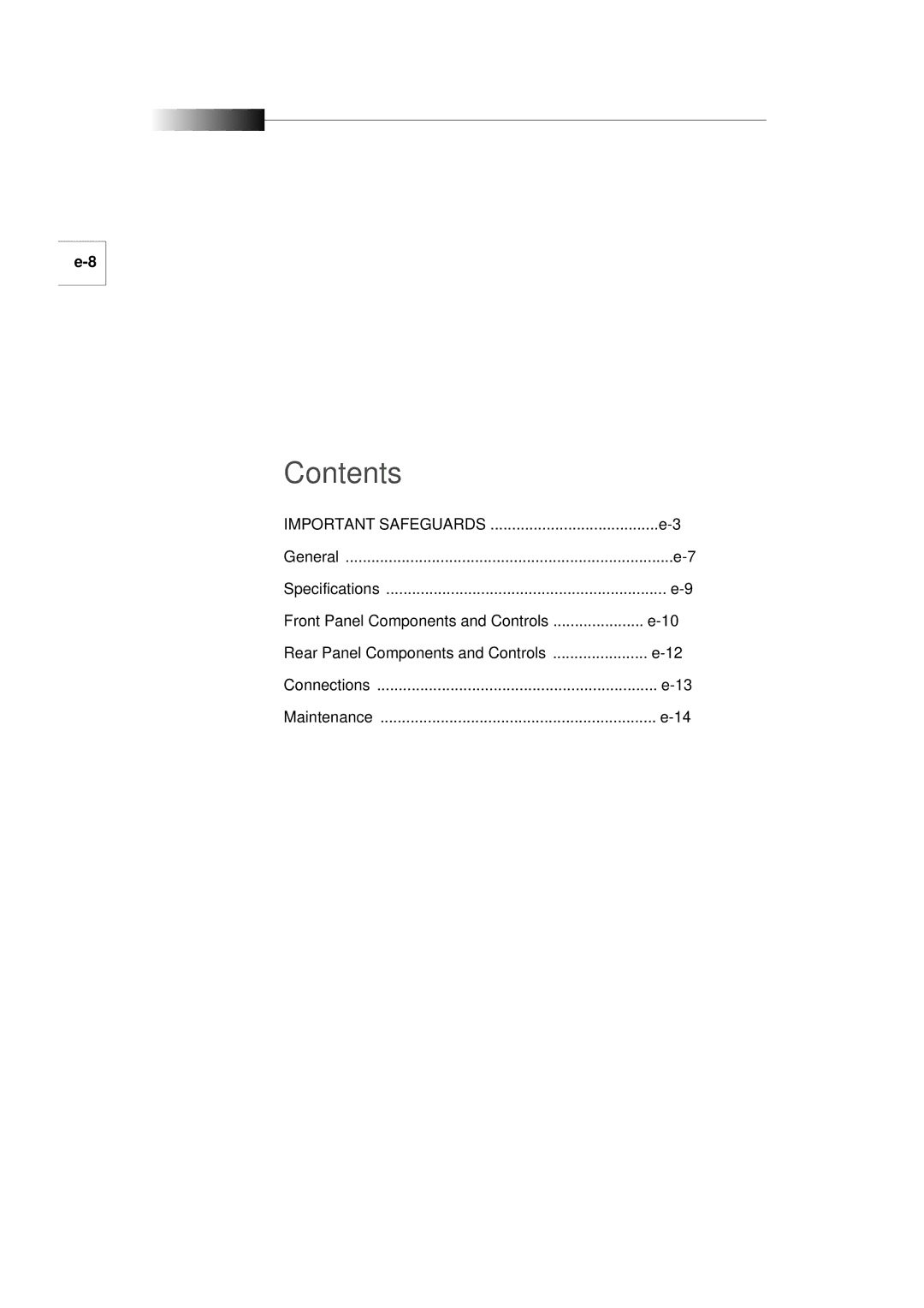 Samsung SMC-210AP manual Contents 